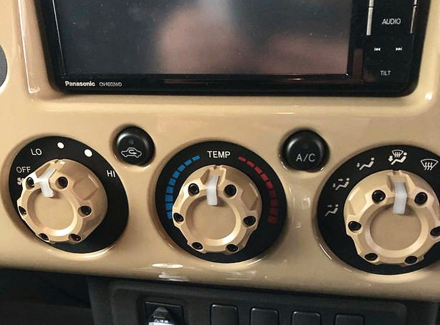 Climate Knobs (For FJ Cruiser) - ARMY GREEN