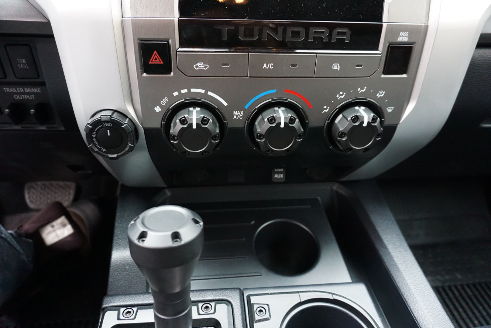 Climate Knob Trim Rings (For 2014-2021 Tundra) - CEMENT