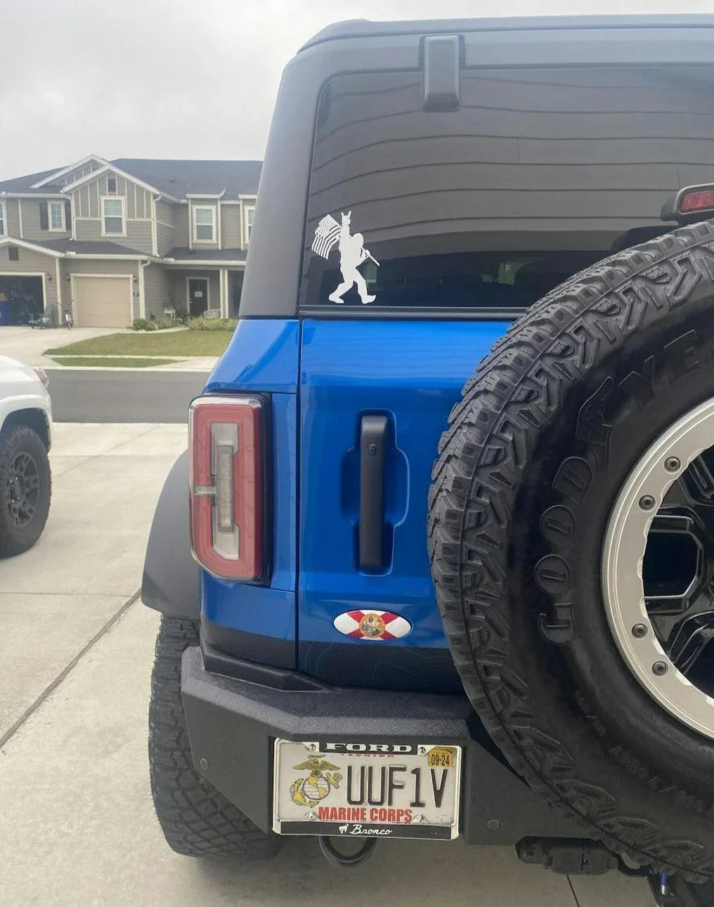 Safari Topo Lower Rear Tailgate Overlays For 2021+ Bronco
