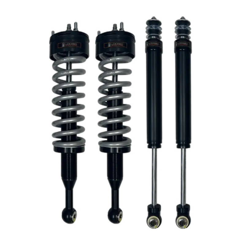 2010 Toyota 4Runner shock package featuring 2.0 IFP shocks with adjustable height and increased wheel travel. Durable bolt-on suspension kit for off-road performance.