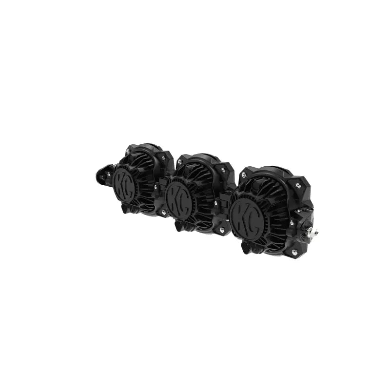 Rear angled view of the 20-inch Gravity Titan LED Light Bar showing its heat-dissipating fins and robust design.