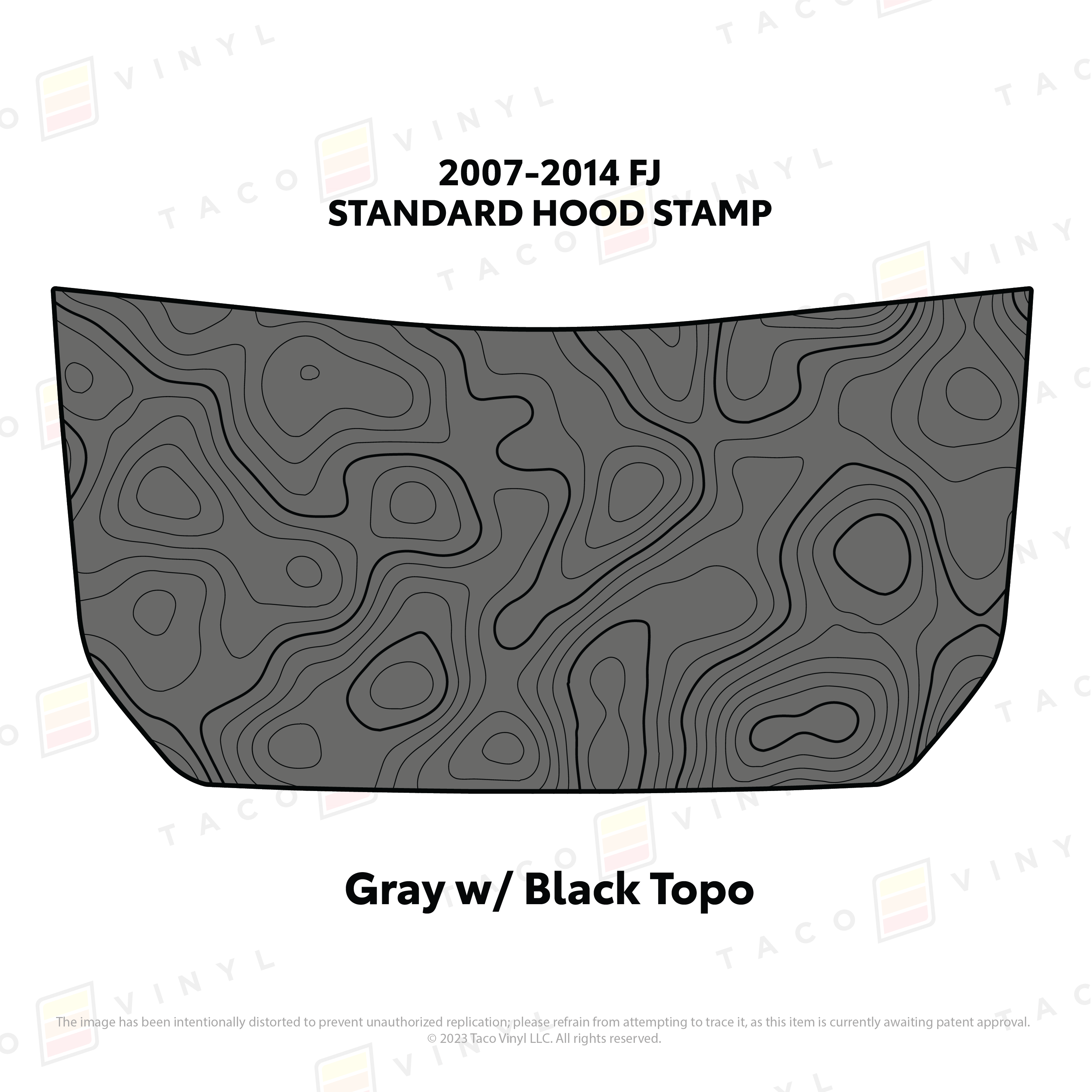 2007-14 Cruiser Hood Stamp For FJ