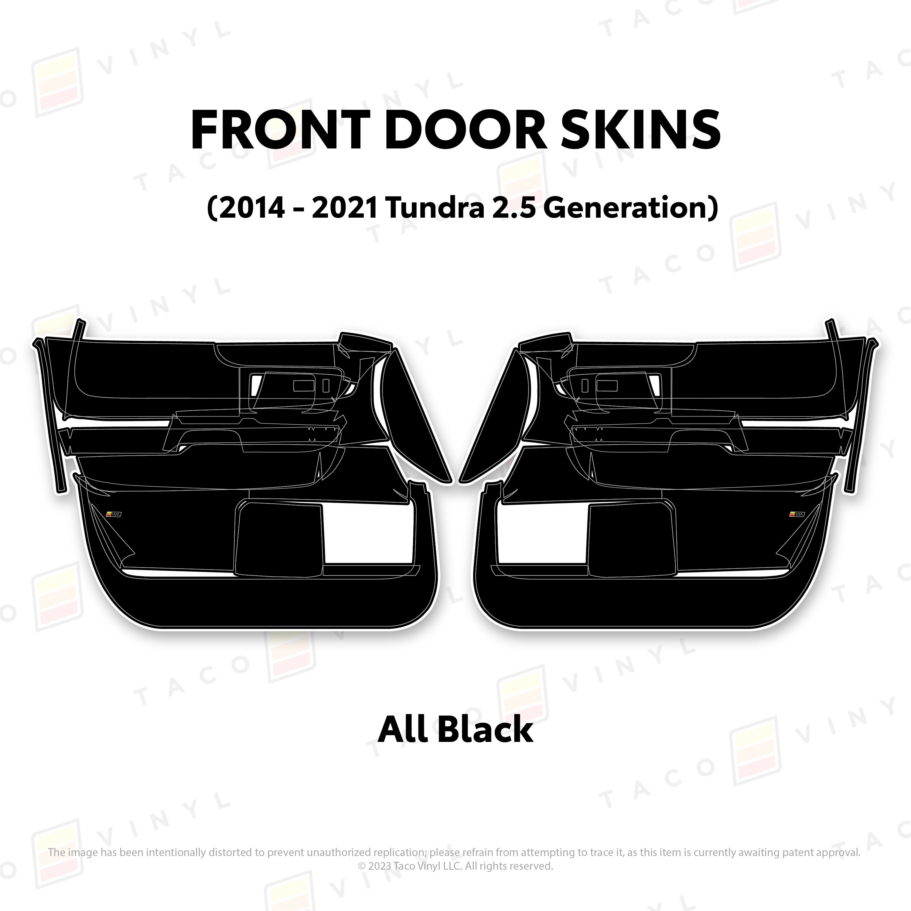 2014 - 2021 Door Skins For Tundra