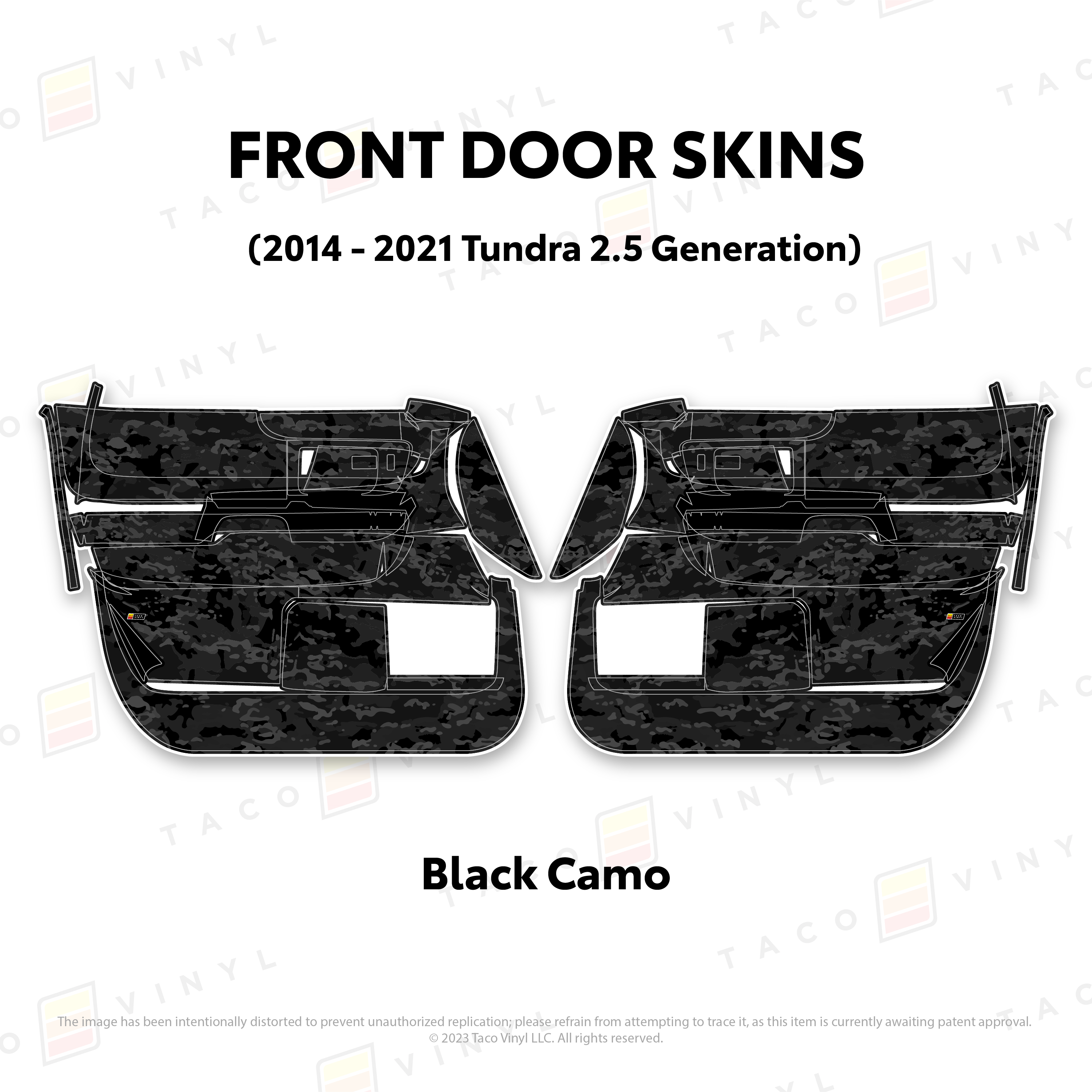 2014 - 2021 Door Skins For Tundra