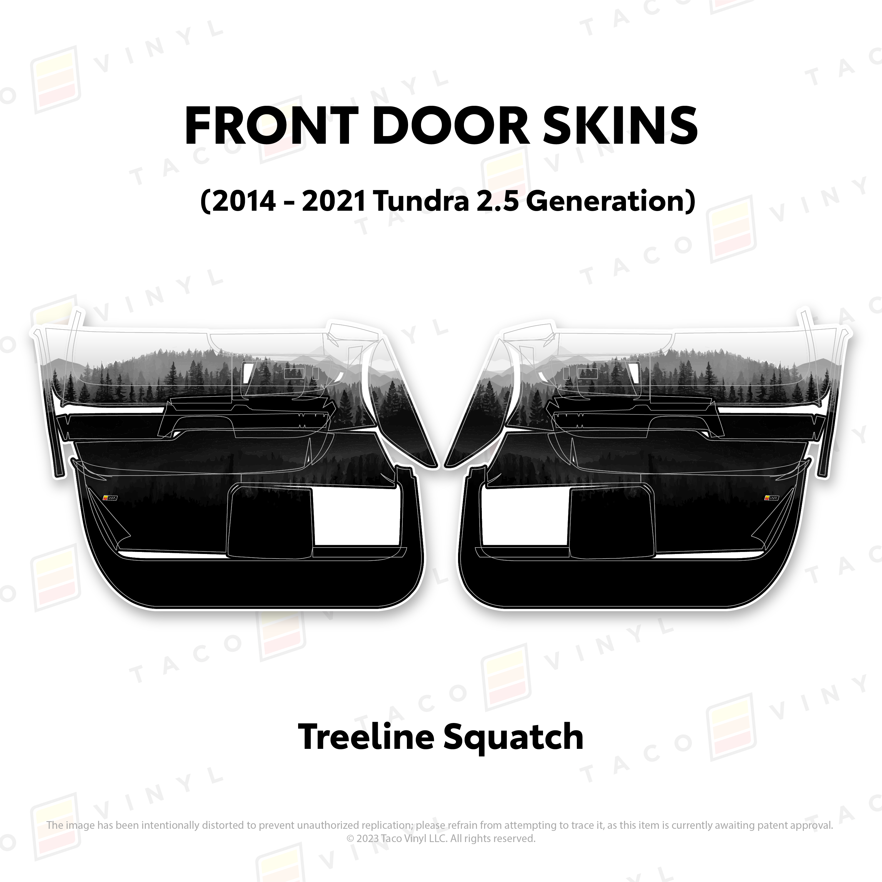 2014 - 2021 Door Skins For Tundra