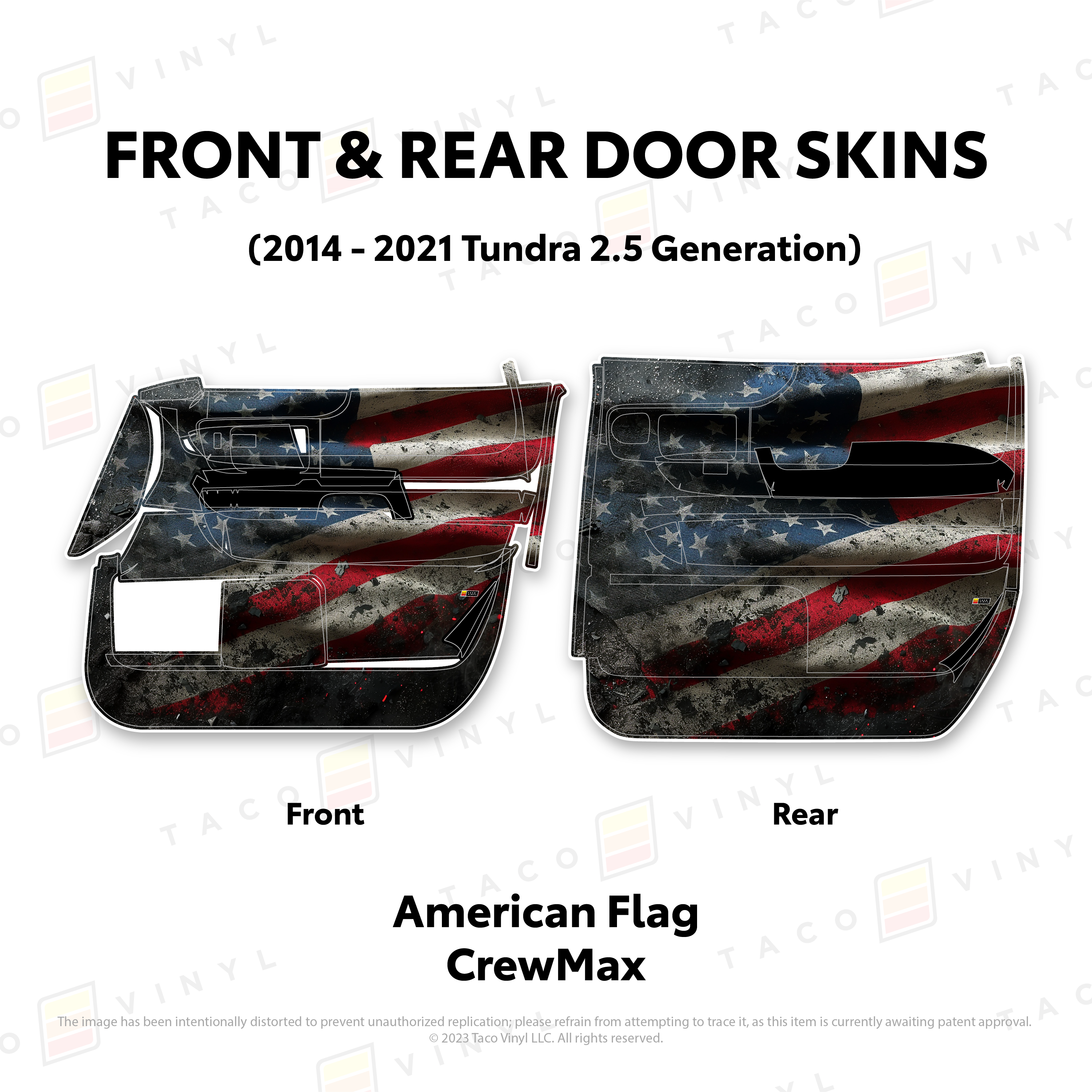 2014 - 2021 Door Skins For Tundra