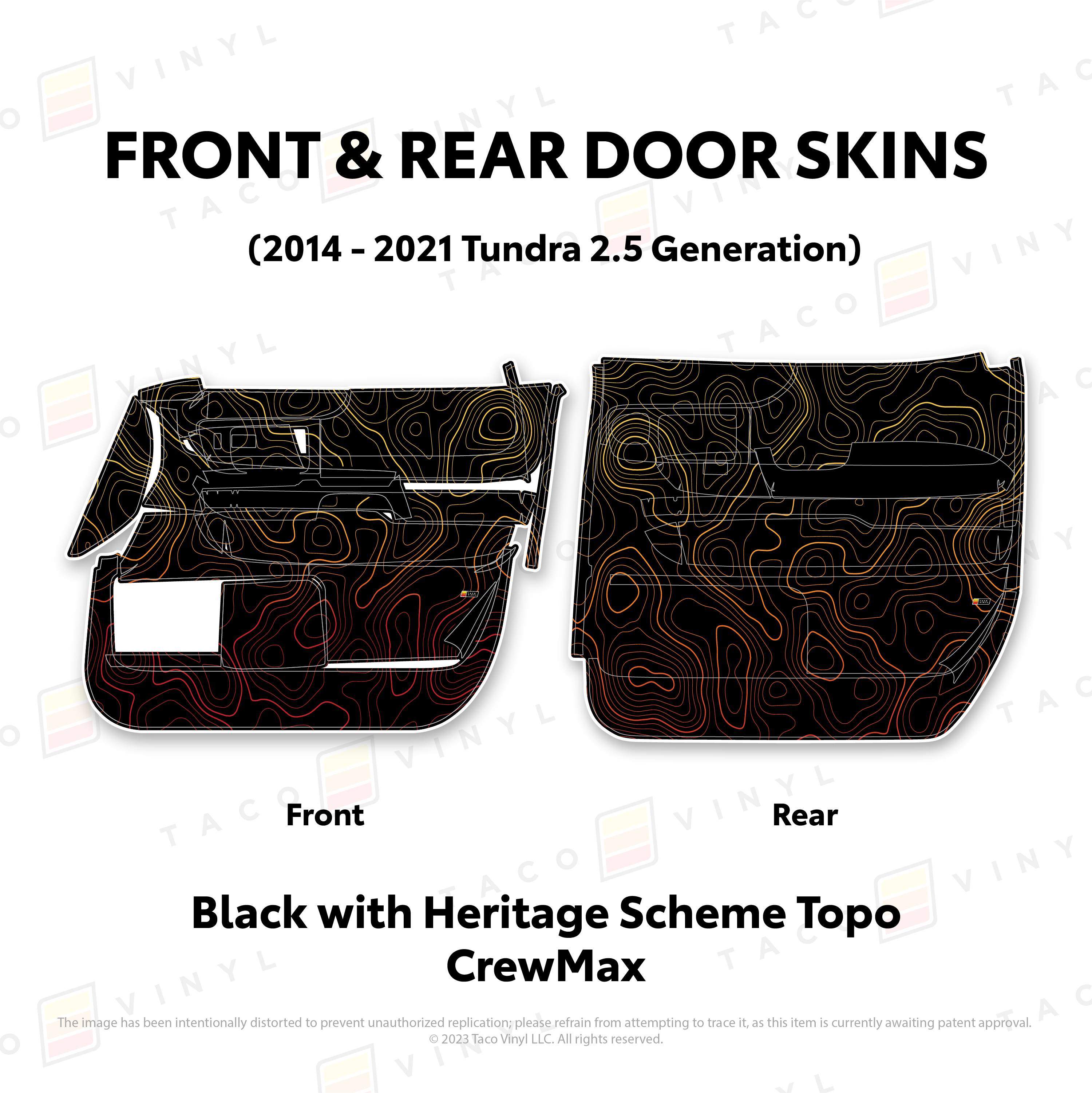 2014 - 2021 Door Skins For Tundra