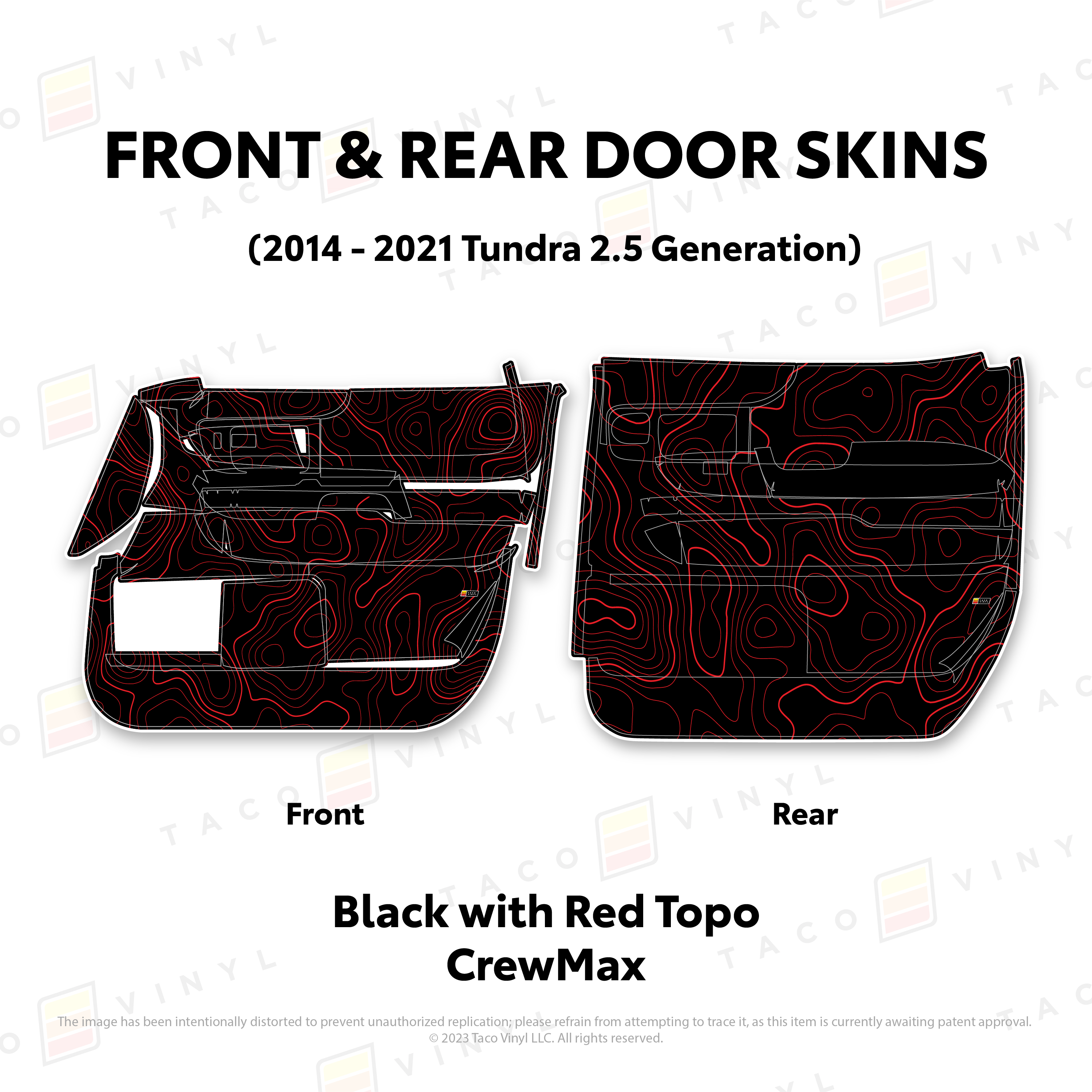2014 - 2021 Door Skins For Tundra