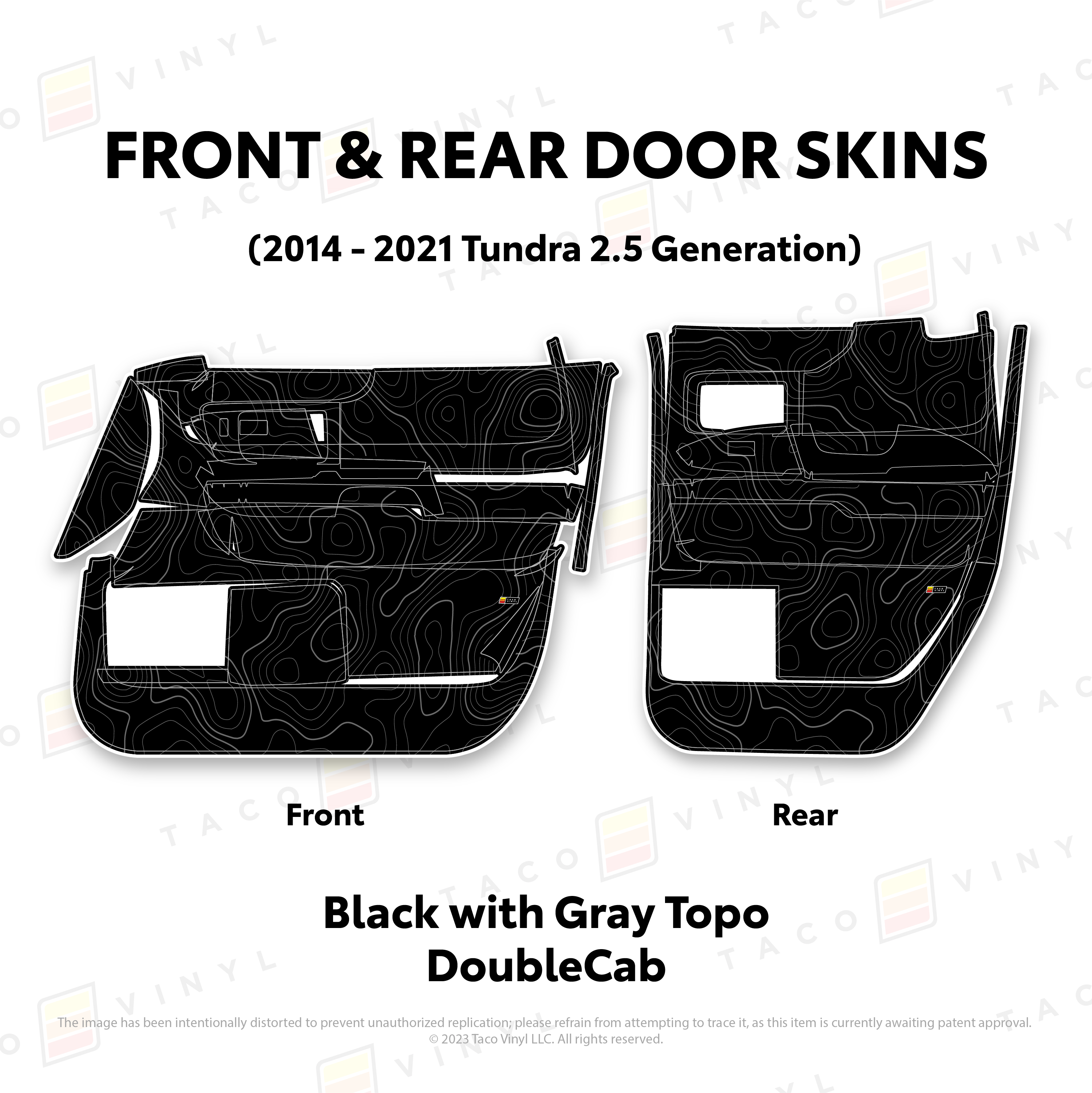 2014 - 2021 Door Skins For Tundra