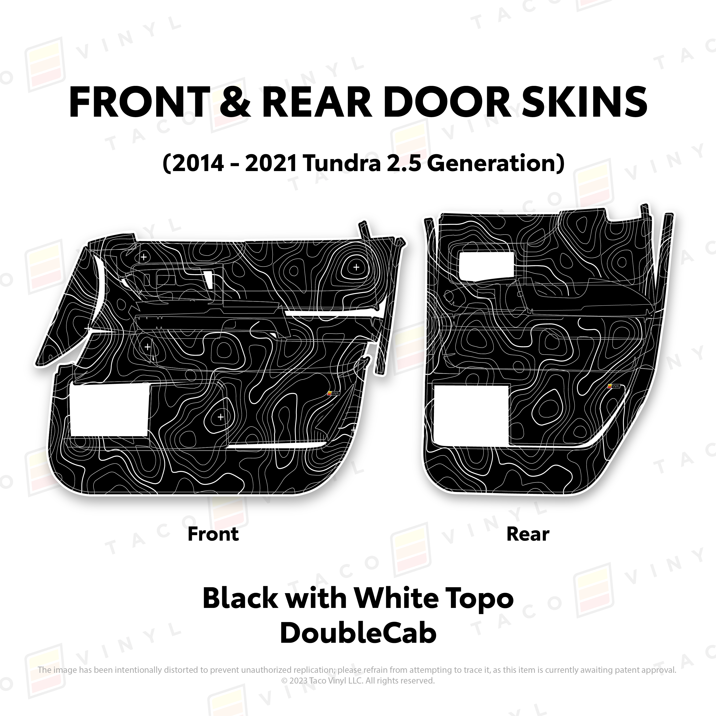 2014 - 2021 Door Skins For Tundra