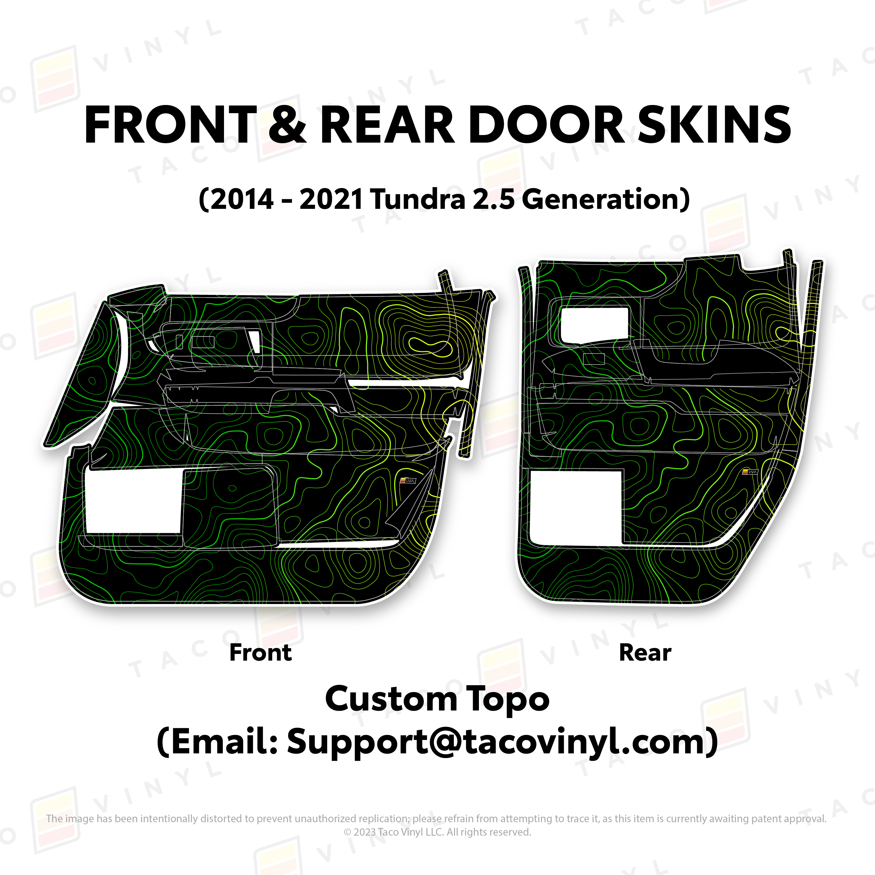 2014 - 2021 Door Skins For Tundra