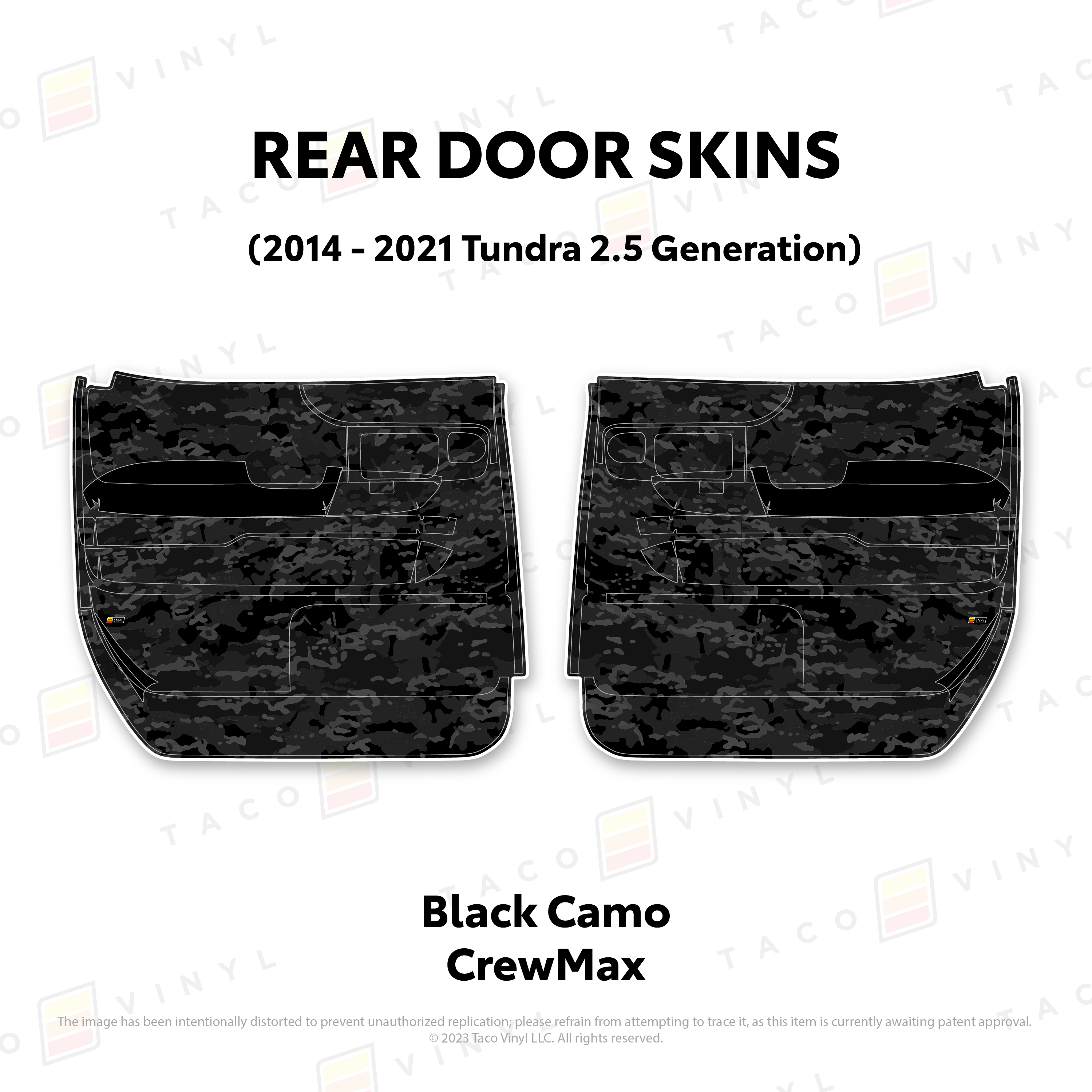 2014 - 2021 Door Skins For Tundra