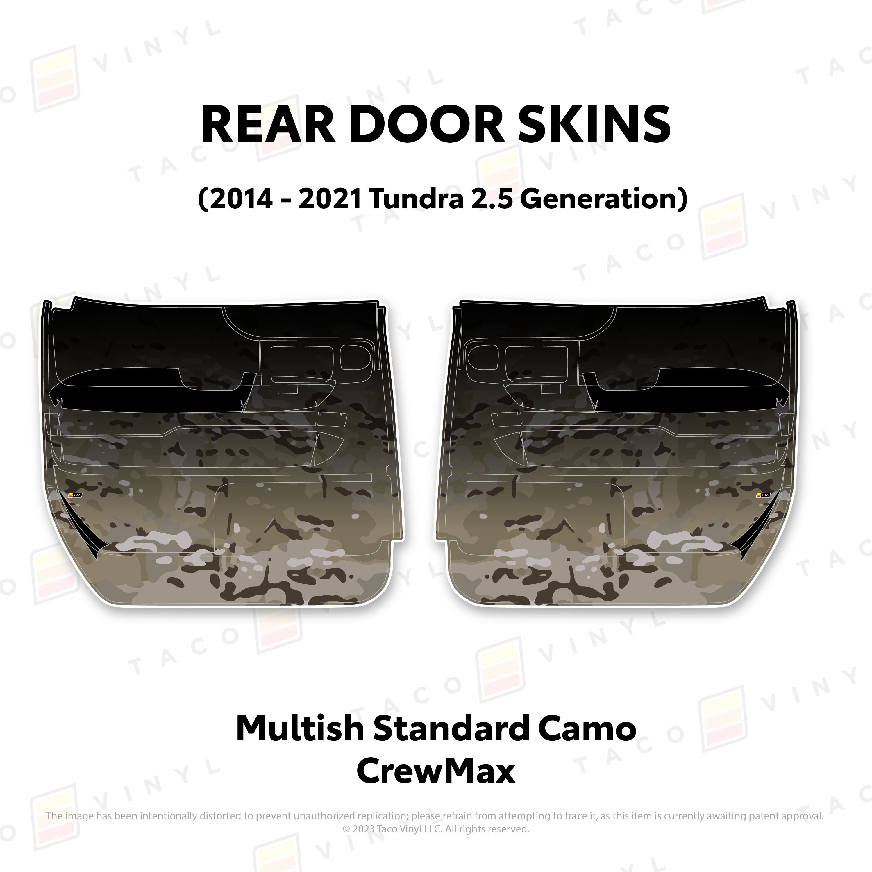 2014 - 2021 Door Skins For Tundra