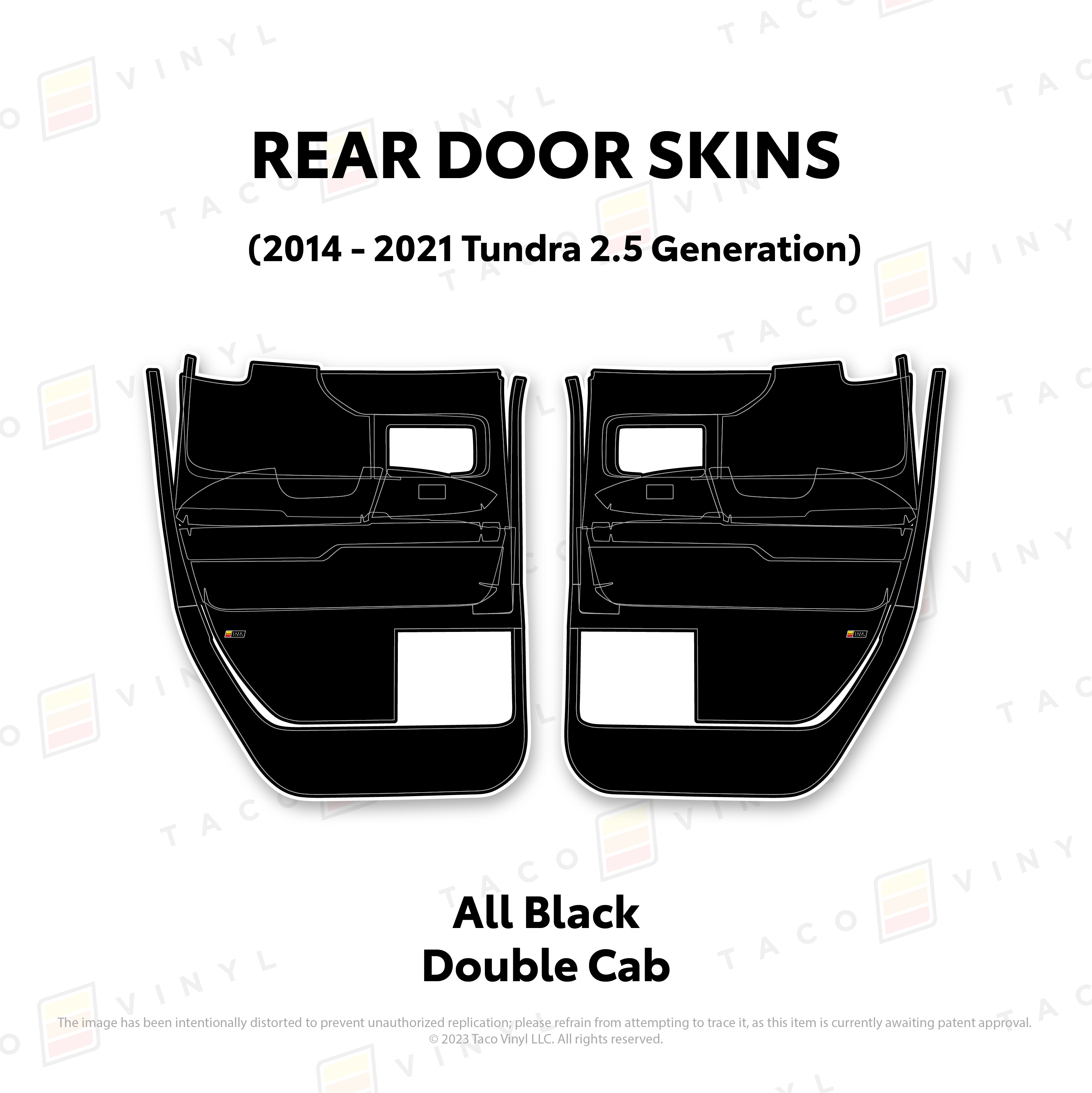 2014 - 2021 Door Skins For Tundra