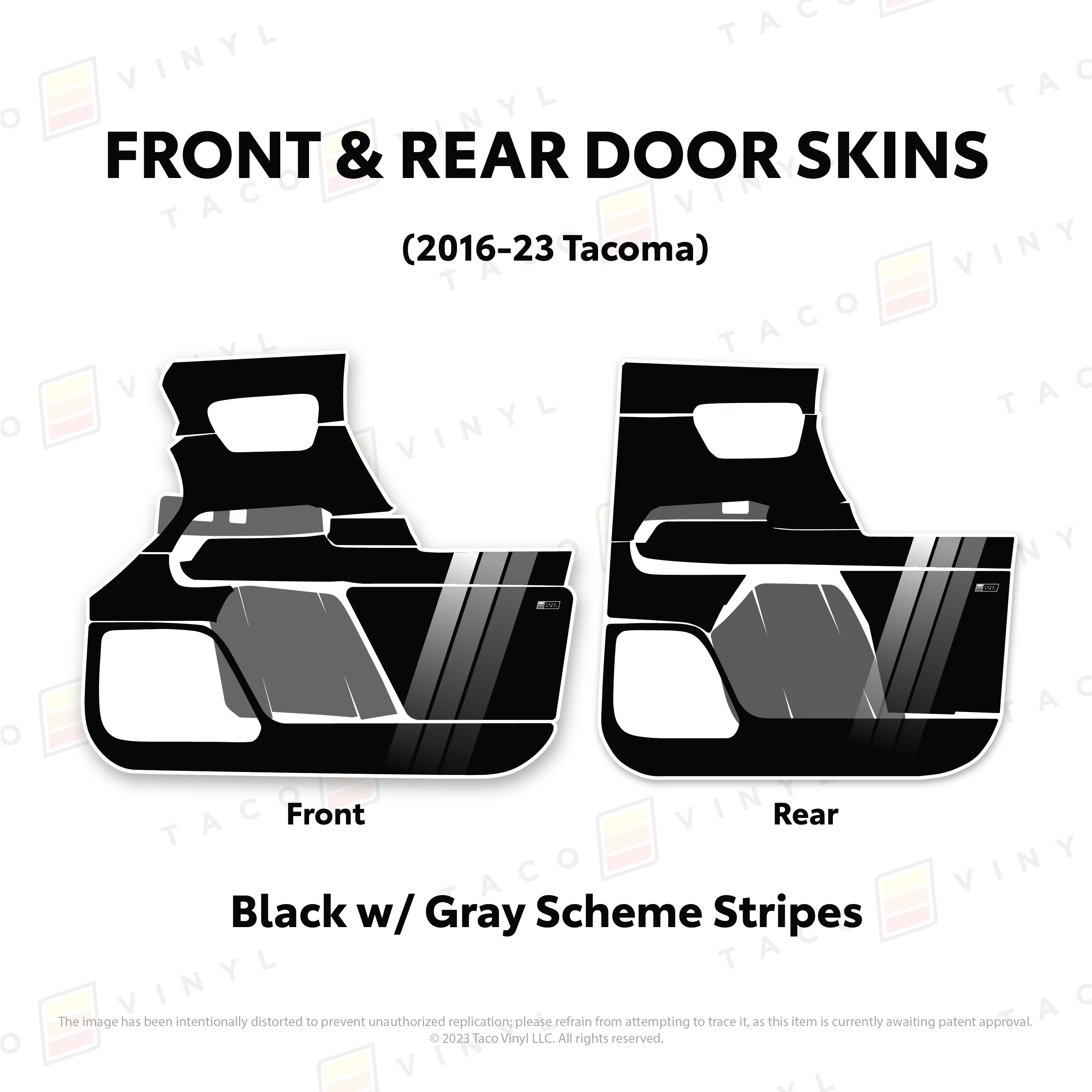 2016-23 Door Skins For Tacoma
