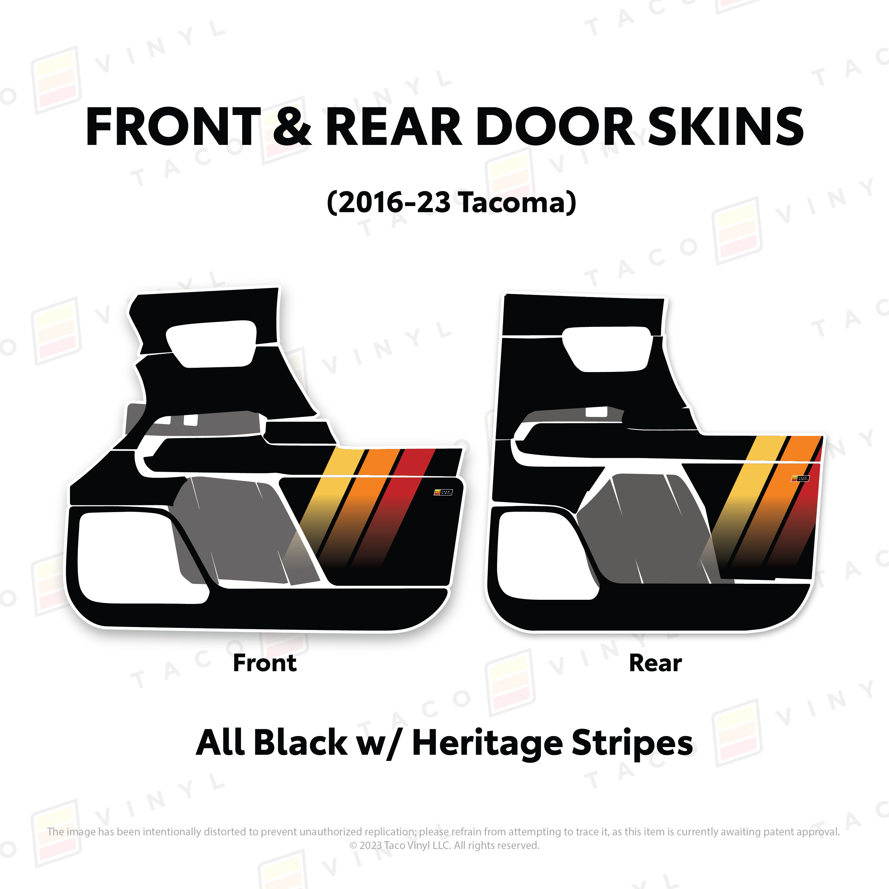 2016-23 Door Skins For Tacoma
