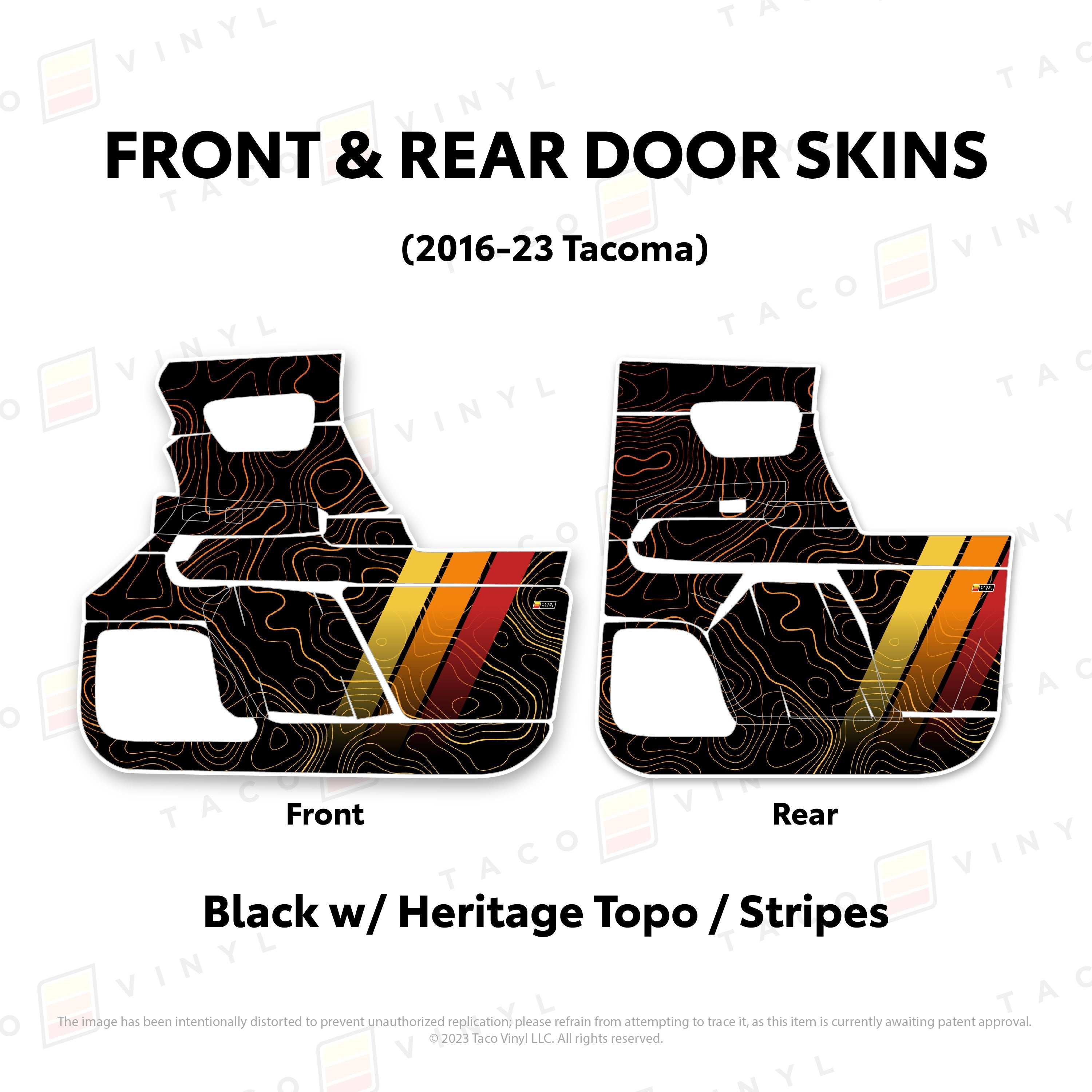 2016-23 Door Skins For Tacoma