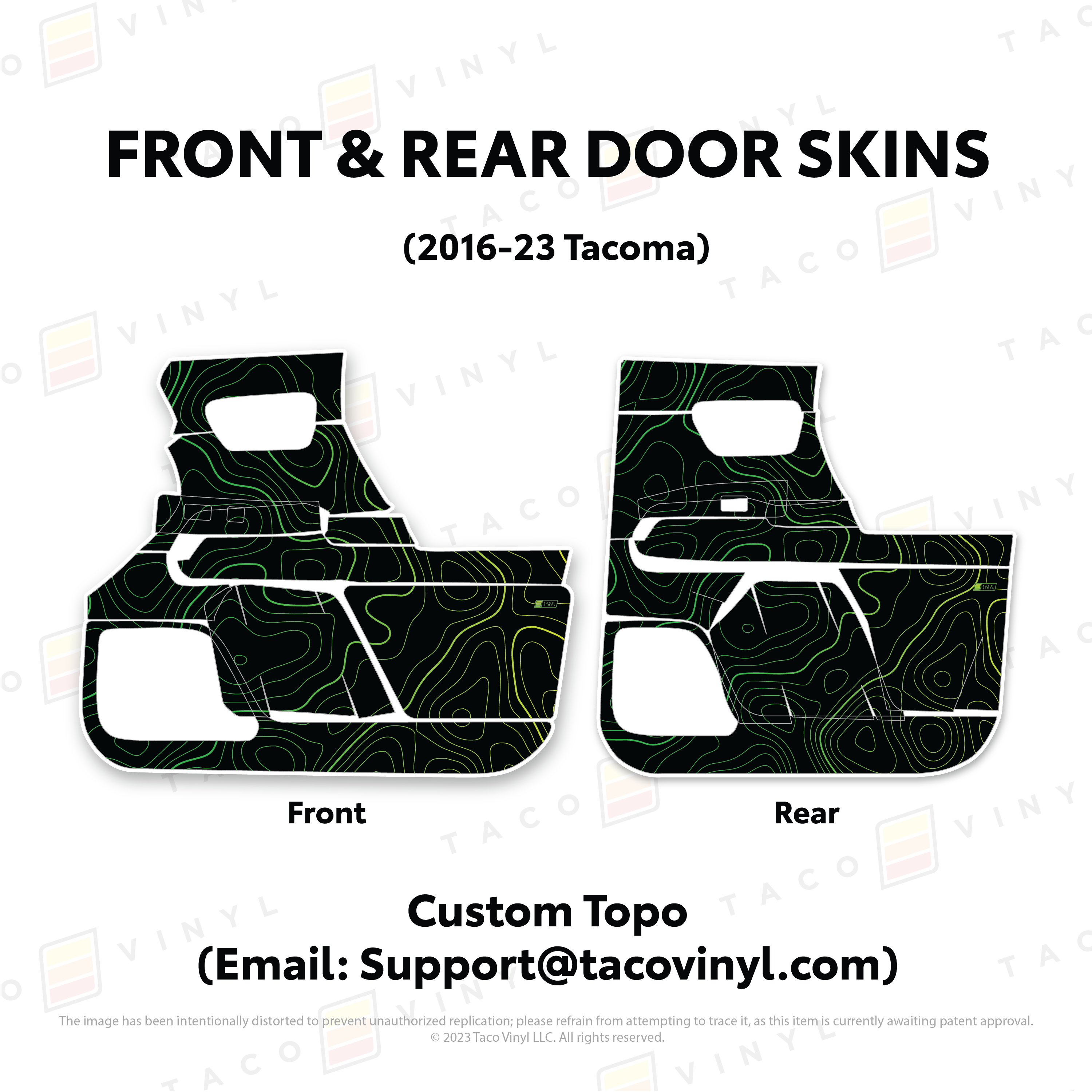 2016-23 Door Skins For Tacoma