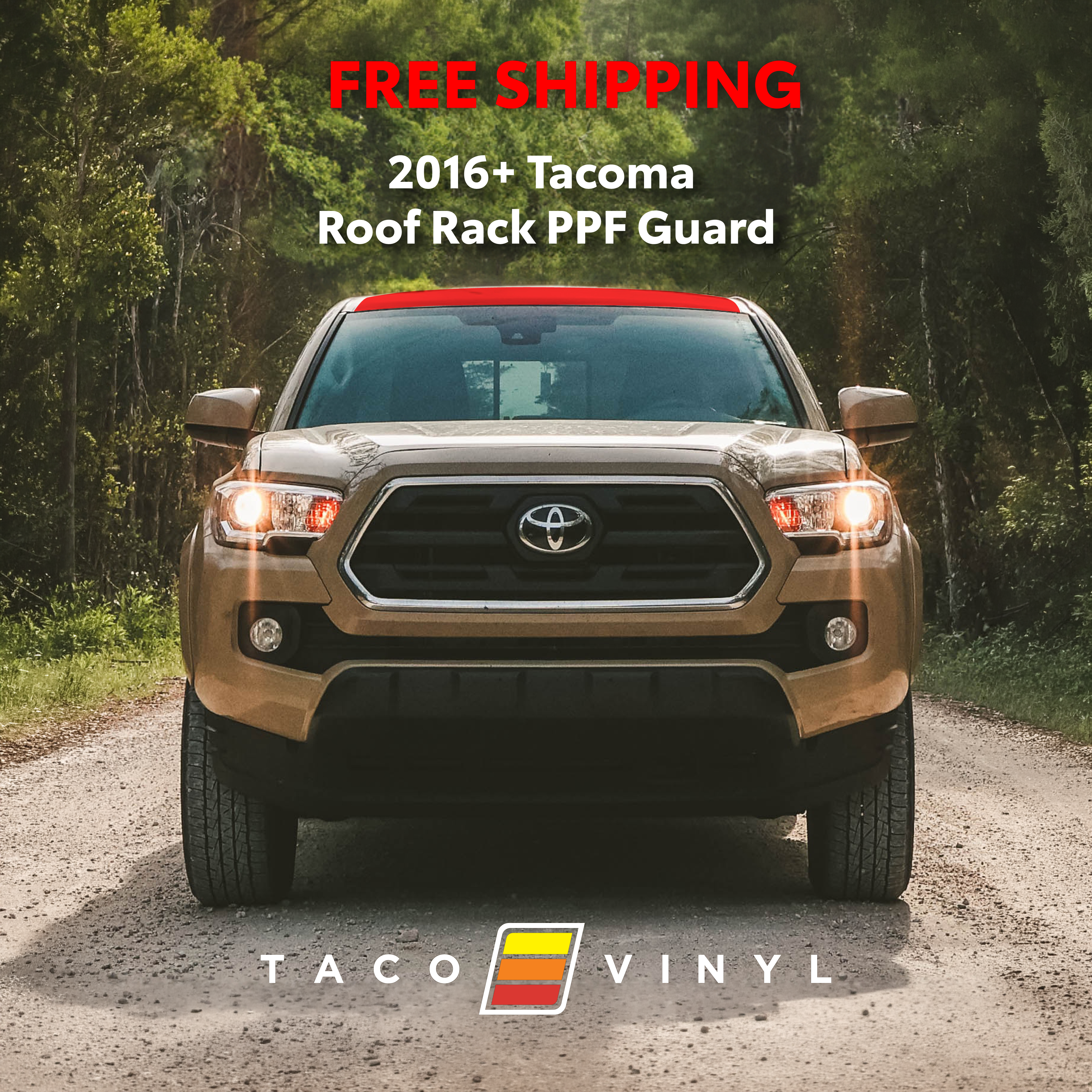 2016-23 PPF Roof Rack Guard For Tacoma