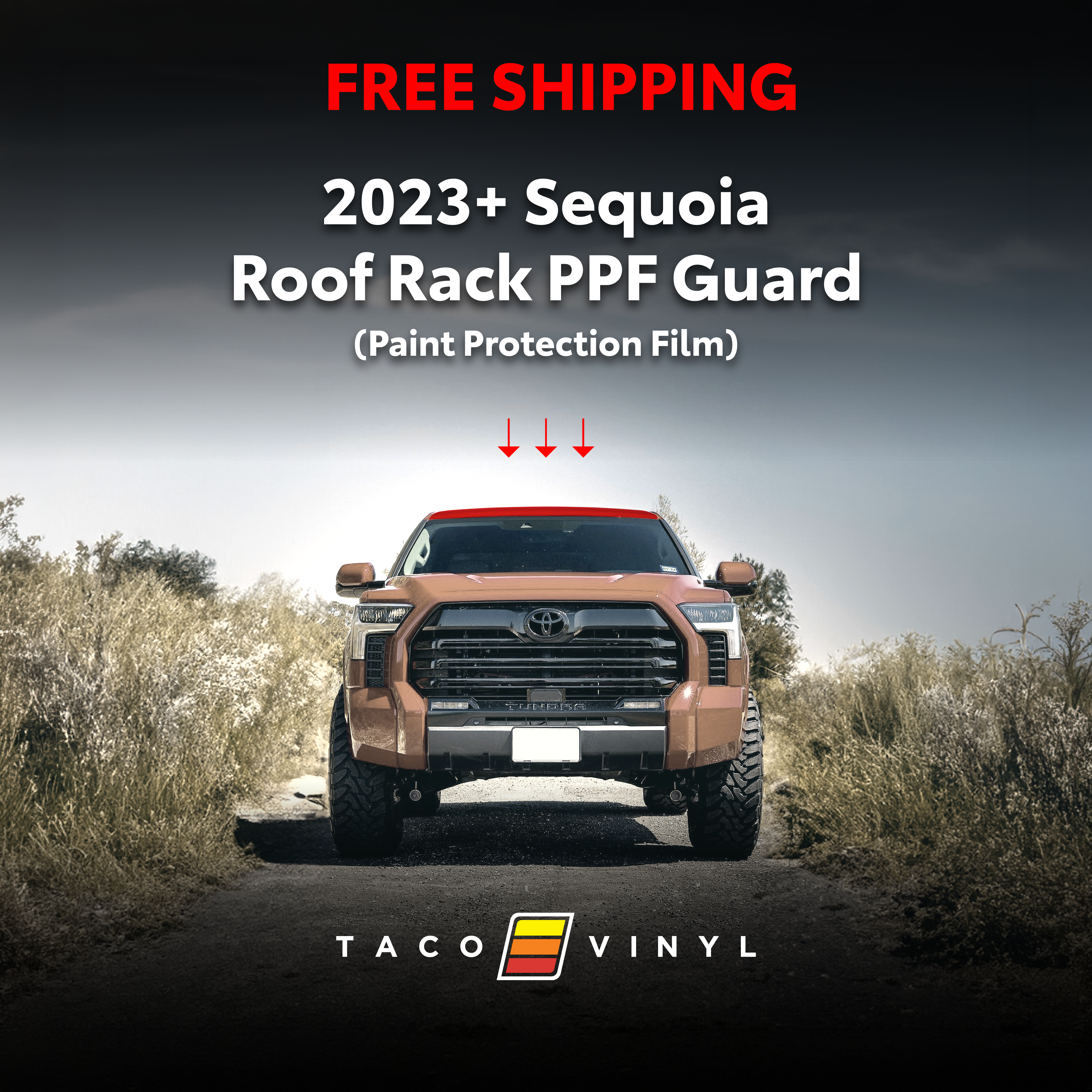 2022+ PPF Roof Rack Guard For Tundra