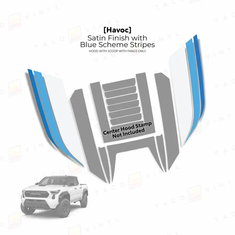 2024+ Havoc Hood Scoop Stamp (W/ Fangs only) For Tacoma