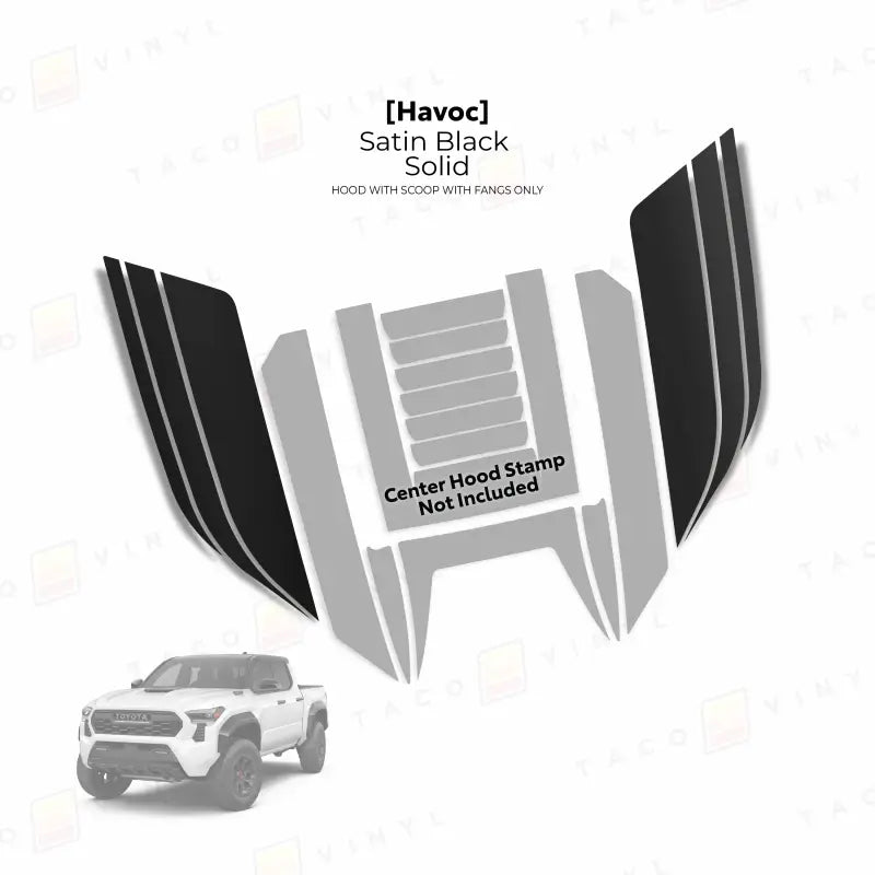 2024+ Havoc Hood Scoop Stamp (W/ Fangs only) For Tacoma