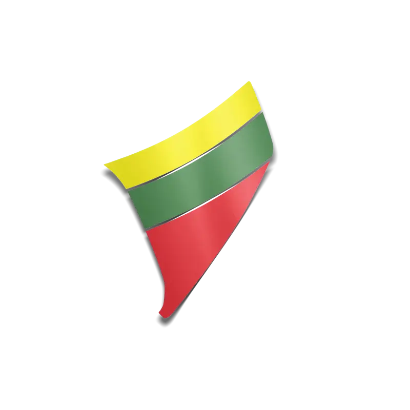 2024 + Tacoma Lower Bedside Decals - Rasta - Vehicle Decals