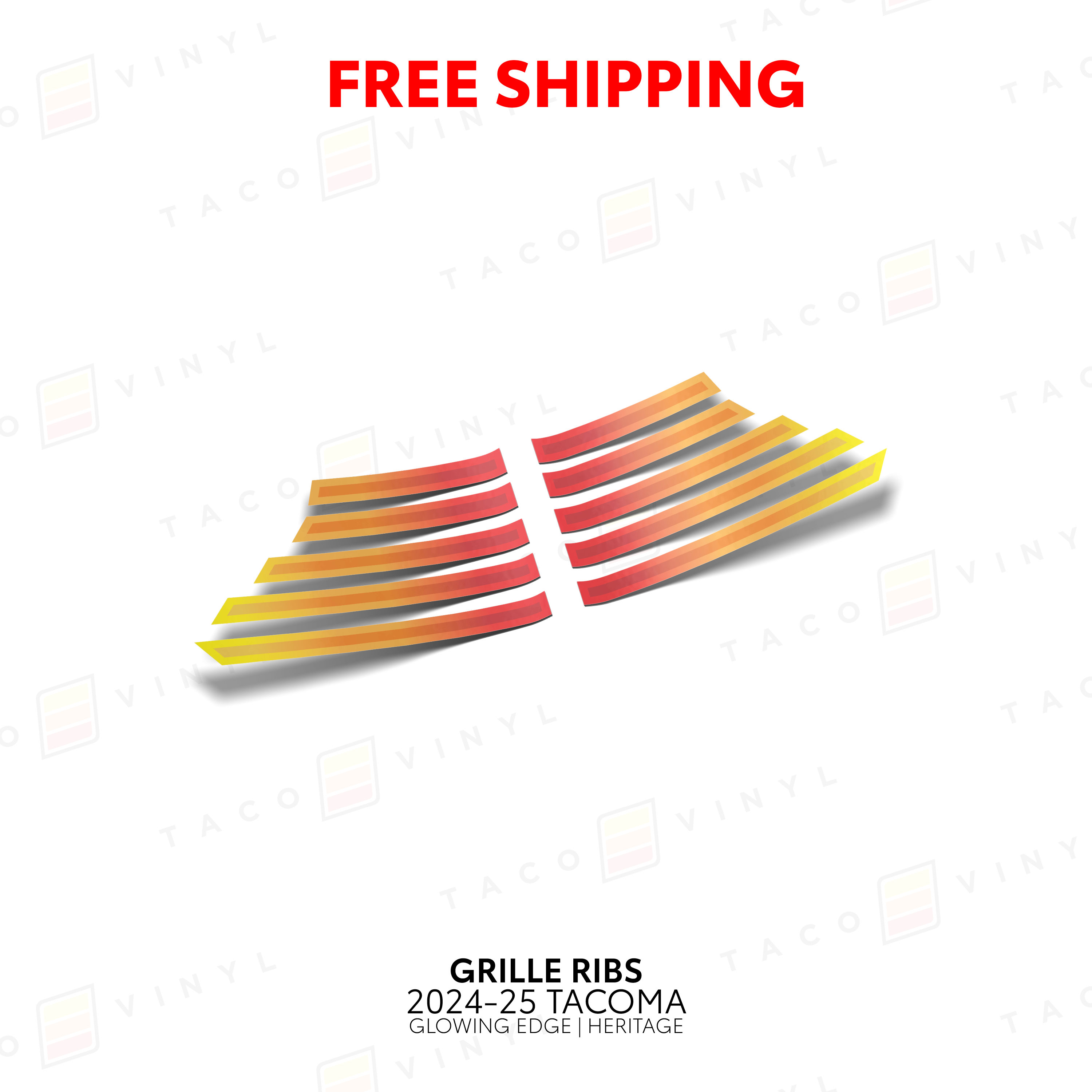 2024+ Glowing Edge Grille Ribs For Tacoma