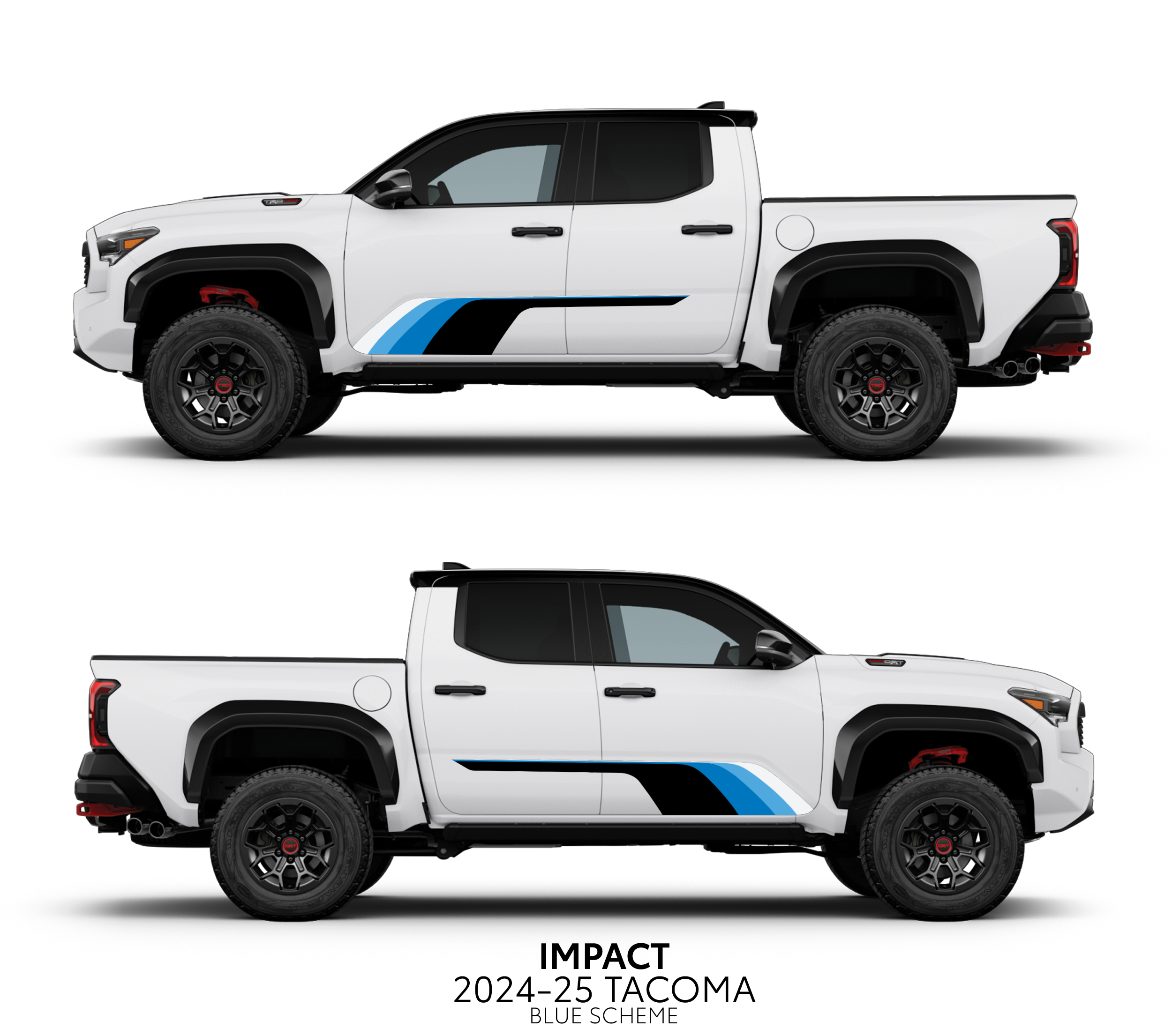 2024+ Impact Rocker Panel Decal Kit For Tacoma