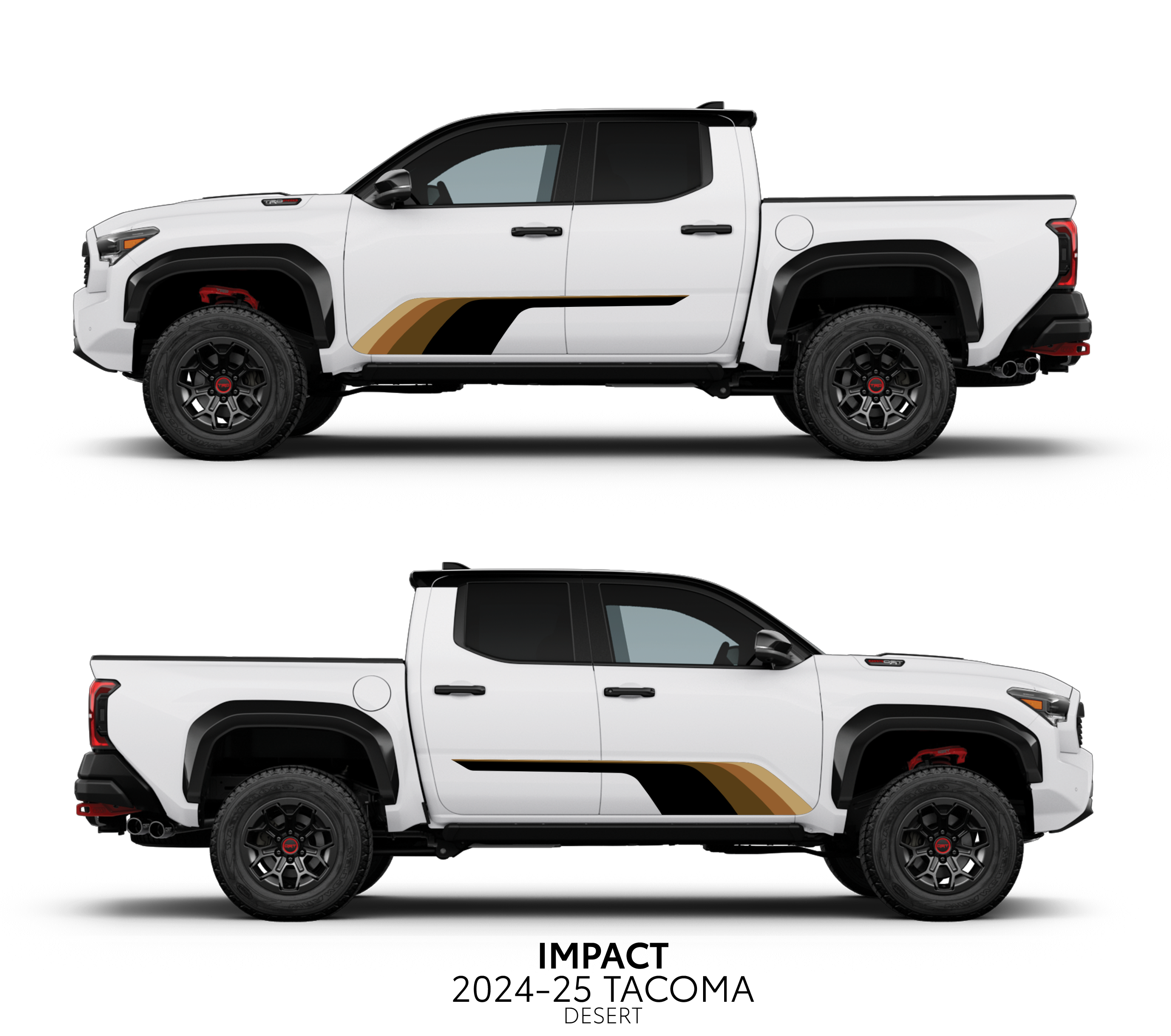 2024+ Impact Rocker Panel Decal Kit For Tacoma