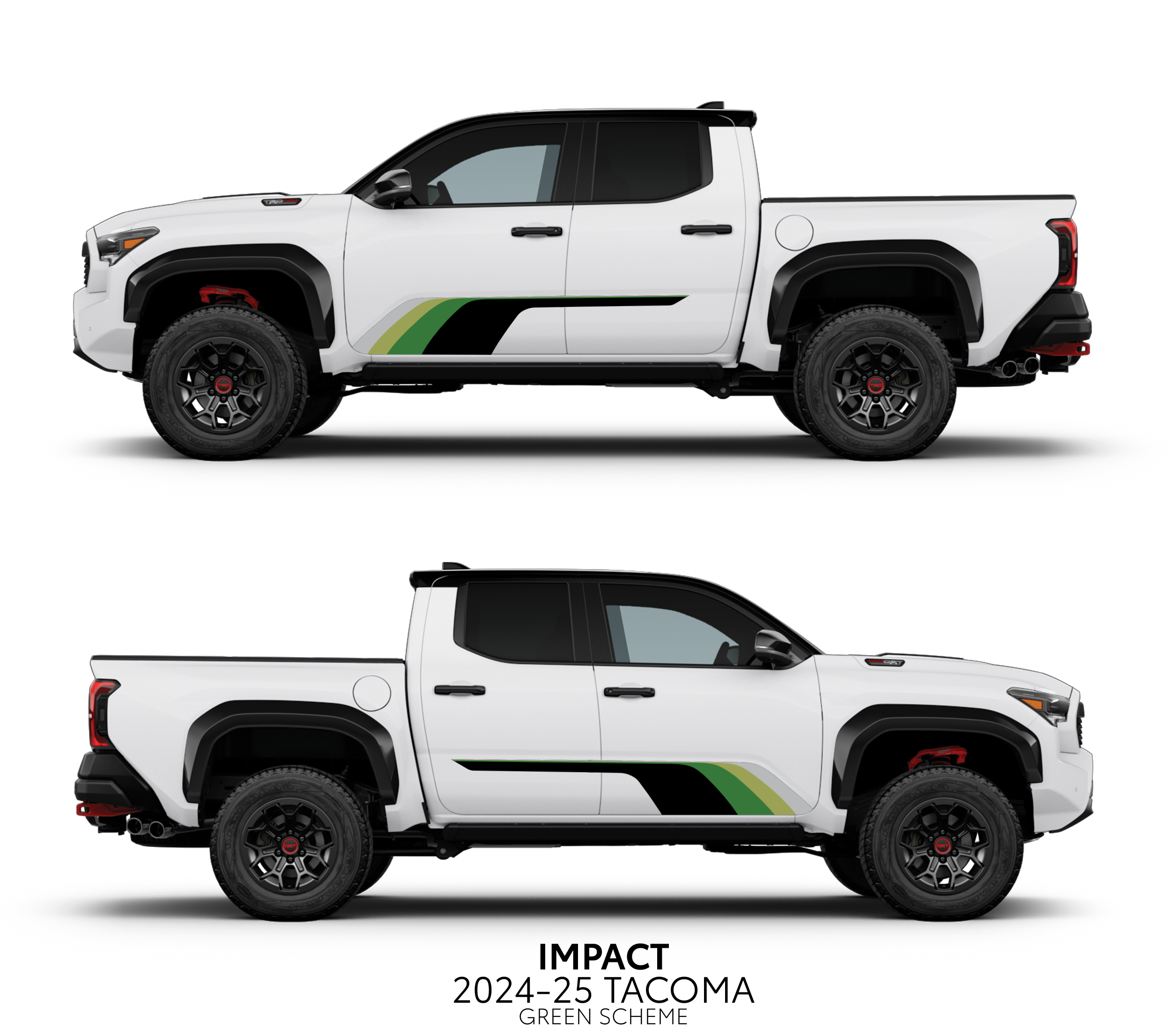 2024+ Impact Rocker Panel Decal Kit For Tacoma