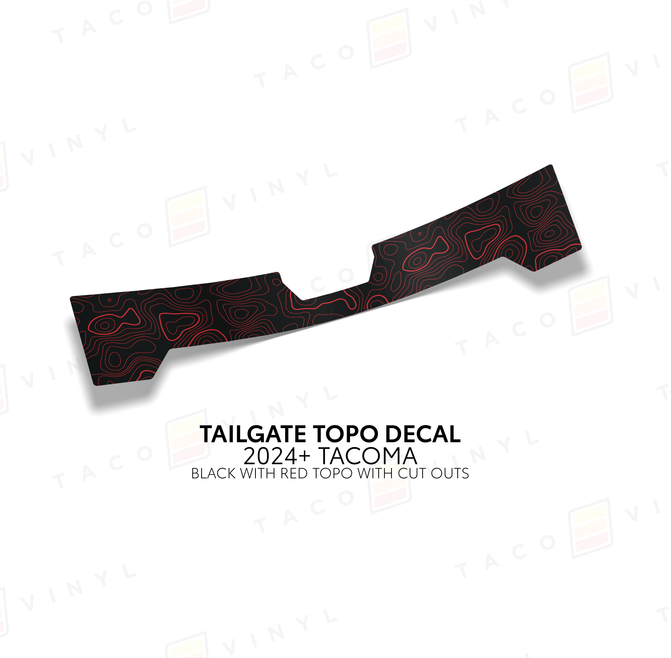 2024+ Tailgate Topo Decal For Tacoma
