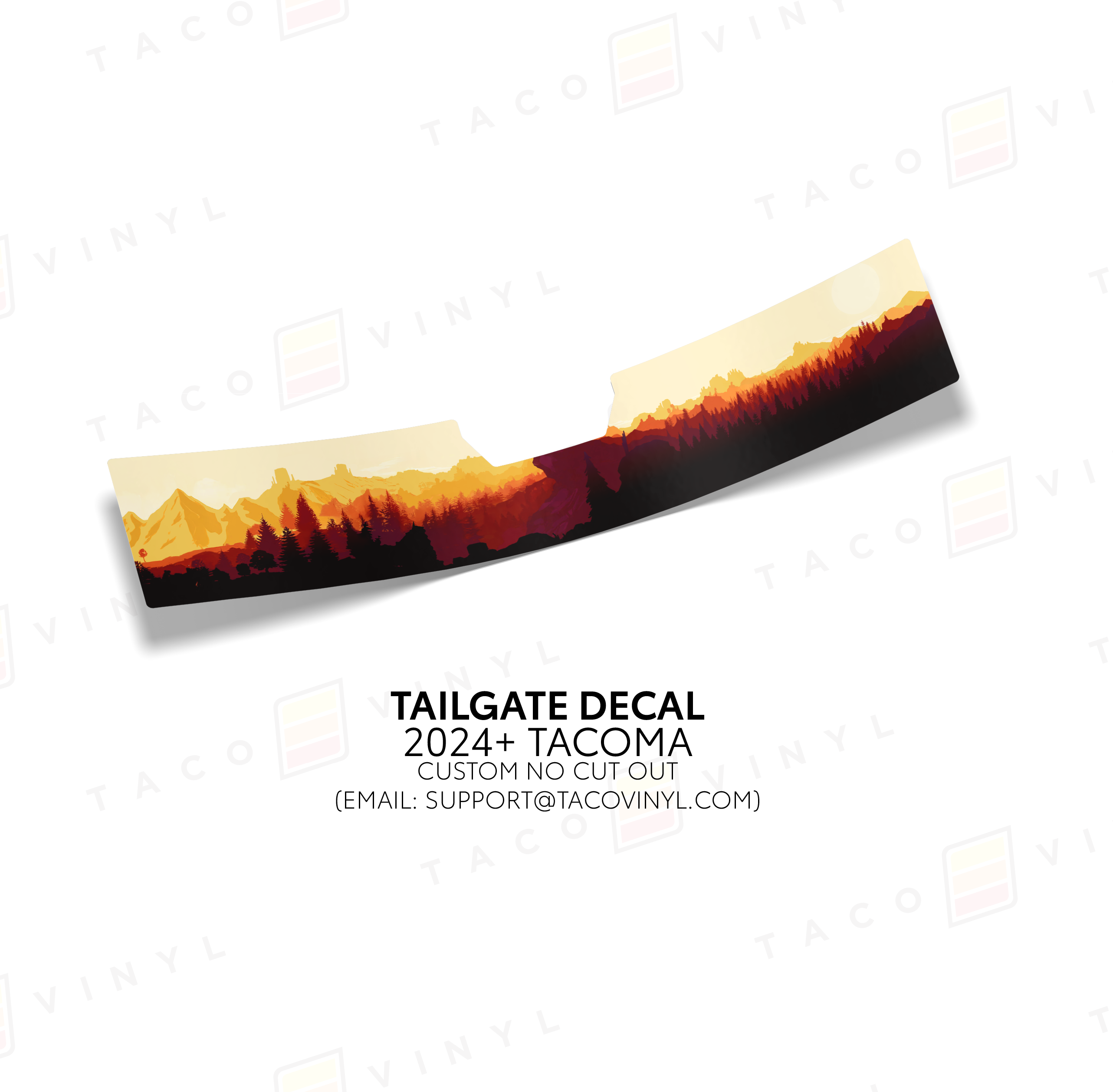 2024+ Tailgate Topo Decal For Tacoma
