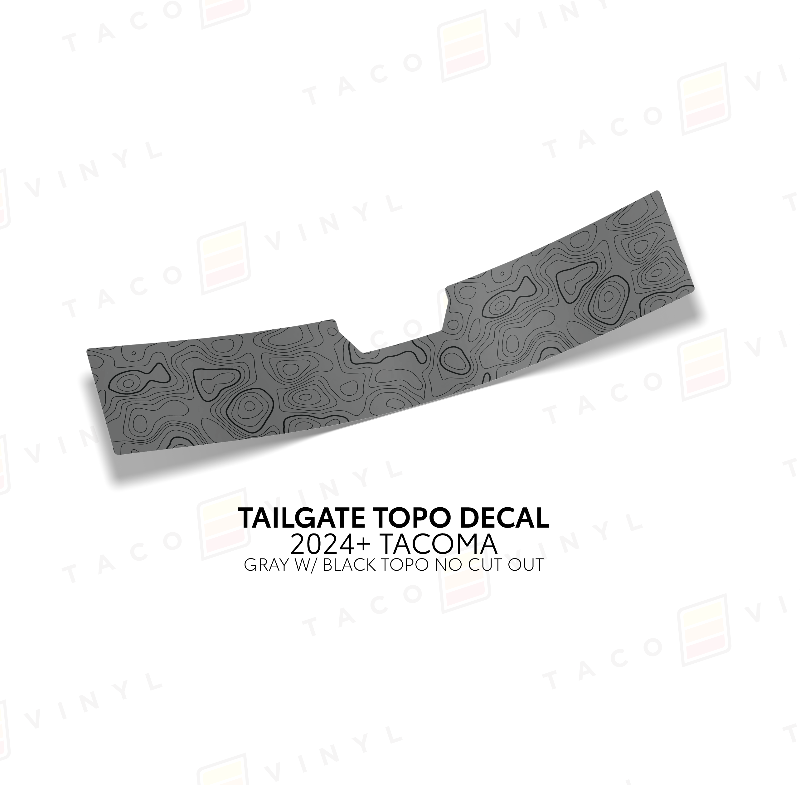 2024+ Tailgate Topo Decal For Tacoma