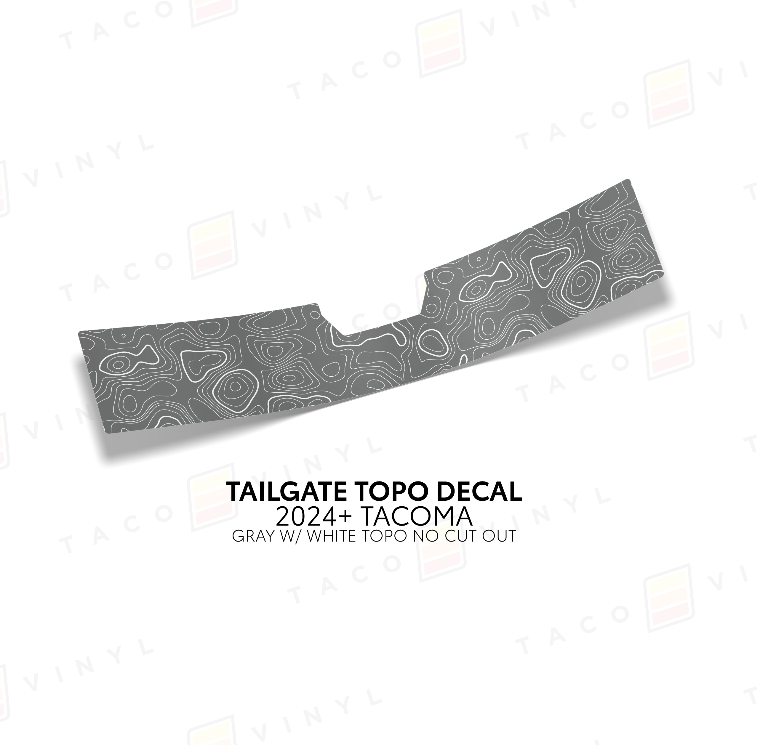 2024+ Tailgate Topo Decal For Tacoma