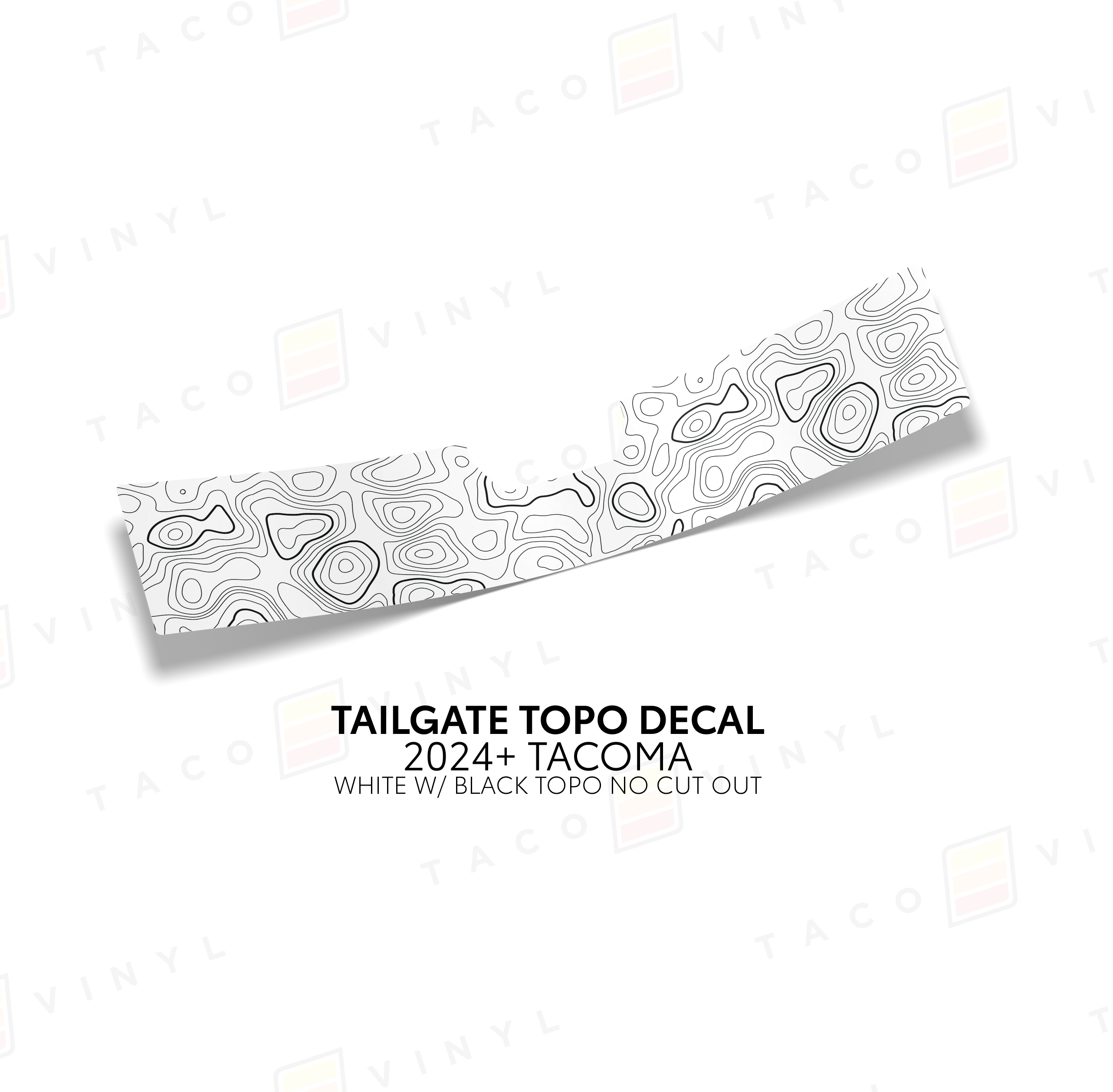 2024+ Tailgate Topo Decal For Tacoma