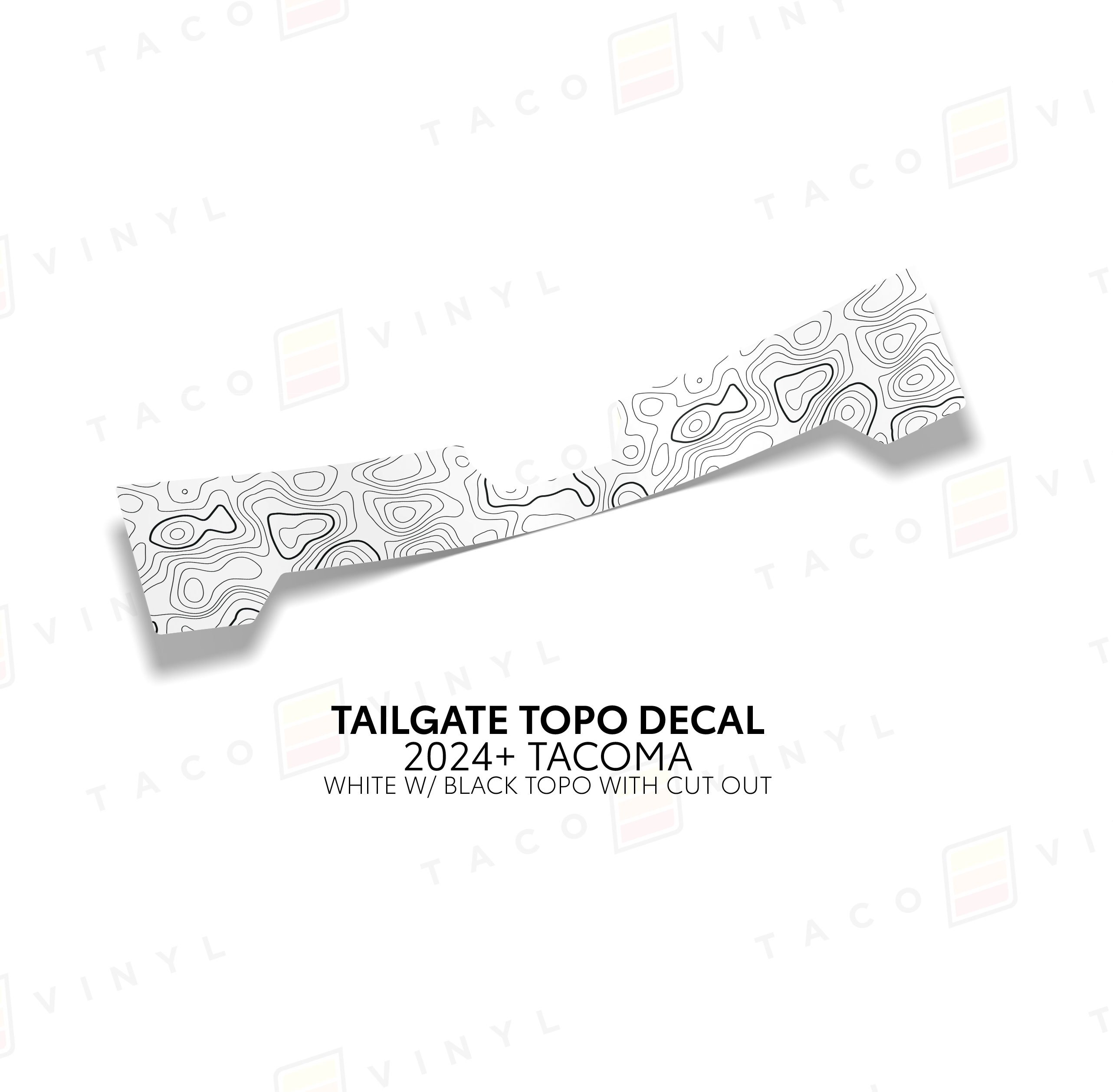 2024+ Tailgate Topo Decal For Tacoma