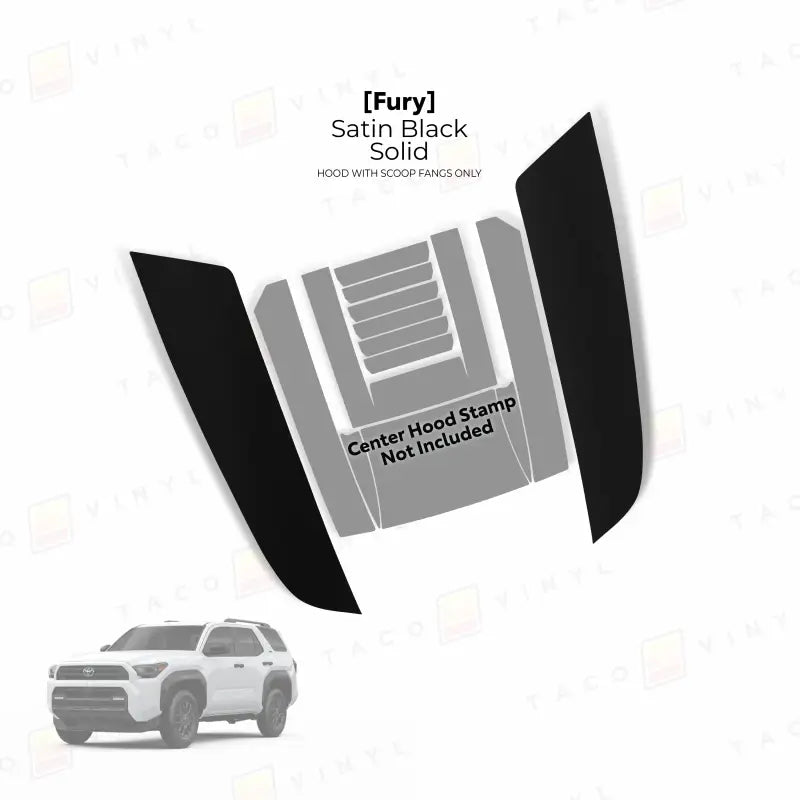 2025+ Fury Hood Stamp (Fangs Only) For 4Runner