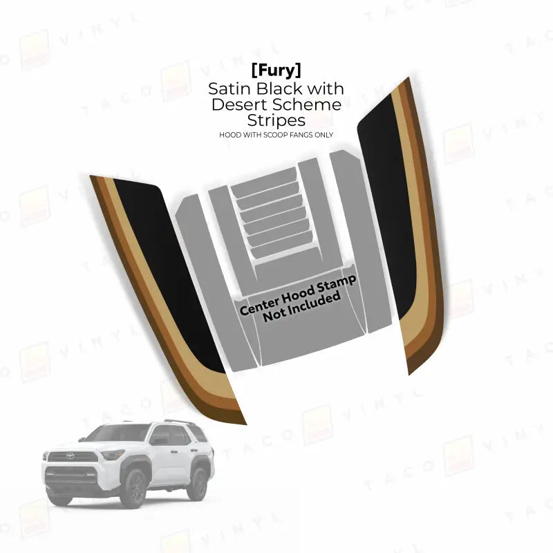 2025+ Fury Hood Stamp (Fangs Only) For 4Runner