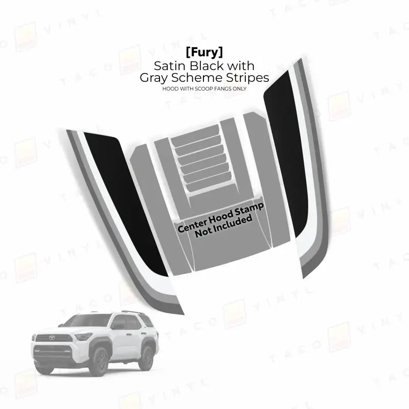 2025+ Fury Hood Stamp (Fangs Only) For 4Runner