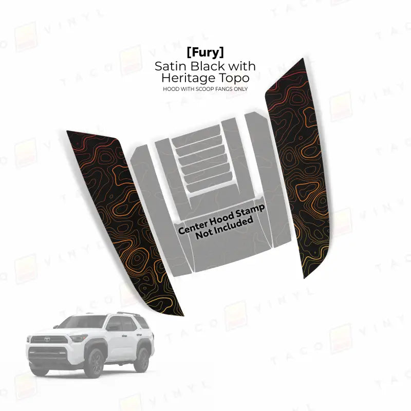 2025+ Fury Hood Stamp (Fangs Only) For 4Runner