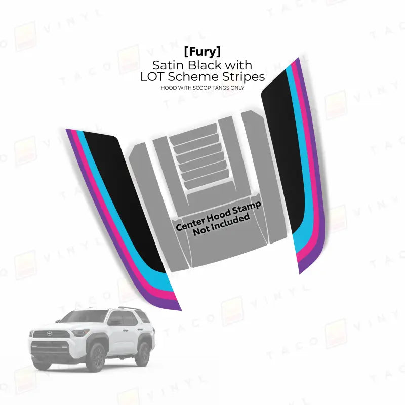 2025+ Fury Hood Stamp (Fangs Only) For 4Runner