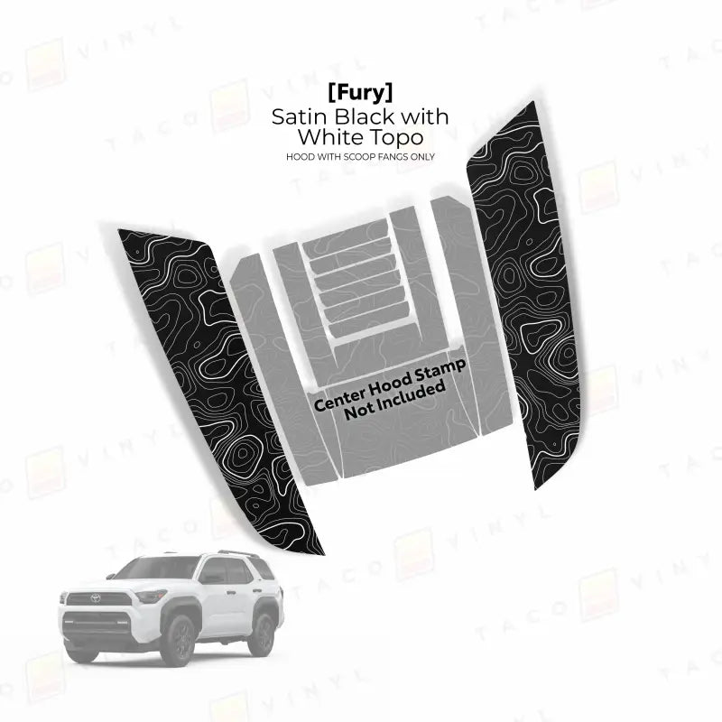 2025+ Fury Hood Stamp (Fangs Only) For 4Runner