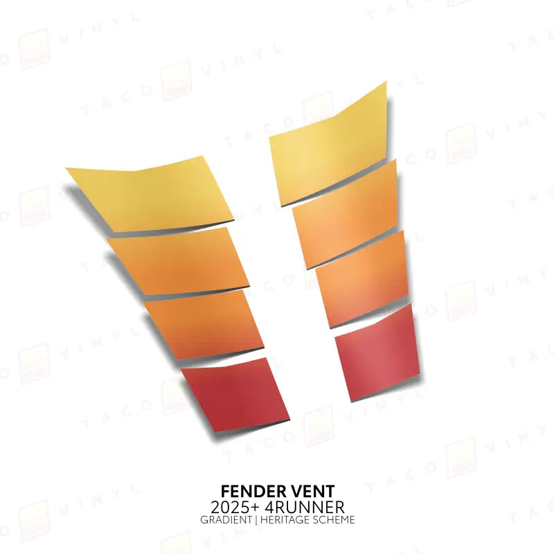 2025+ Gradient Fender Vents For 4Runner