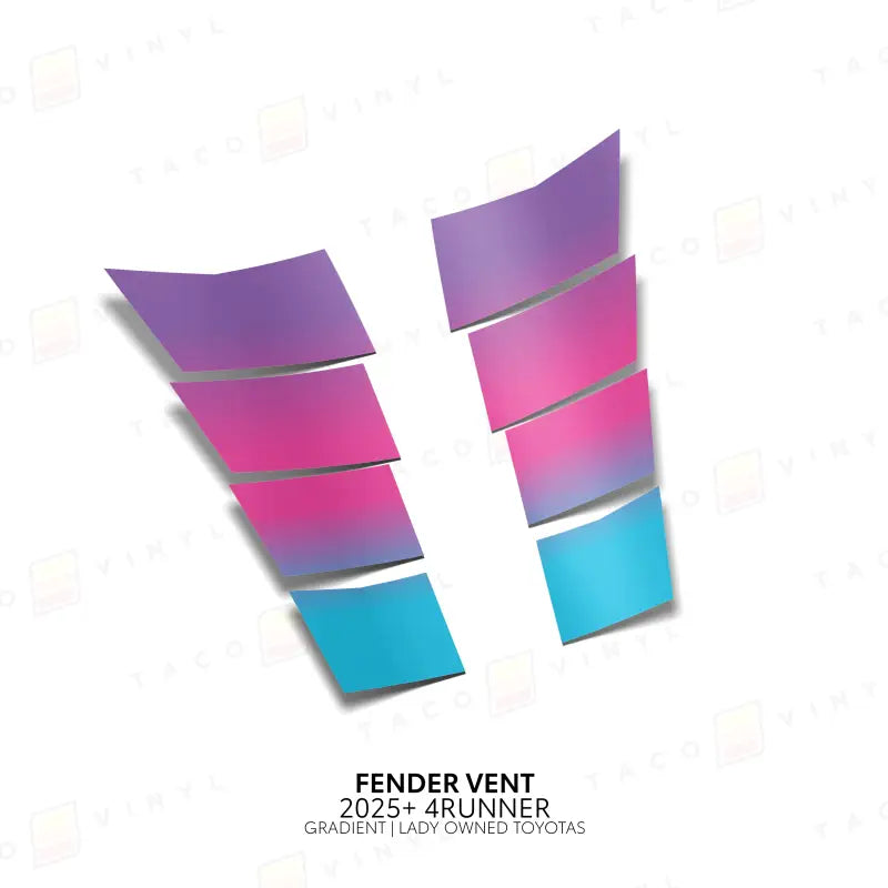 2025+ Gradient Fender Vents For 4Runner