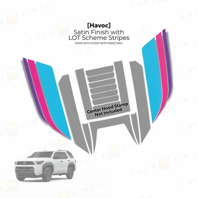 2025+ Havoc Hood Scoop Stamp (W/ Fangs only) For 4Runner