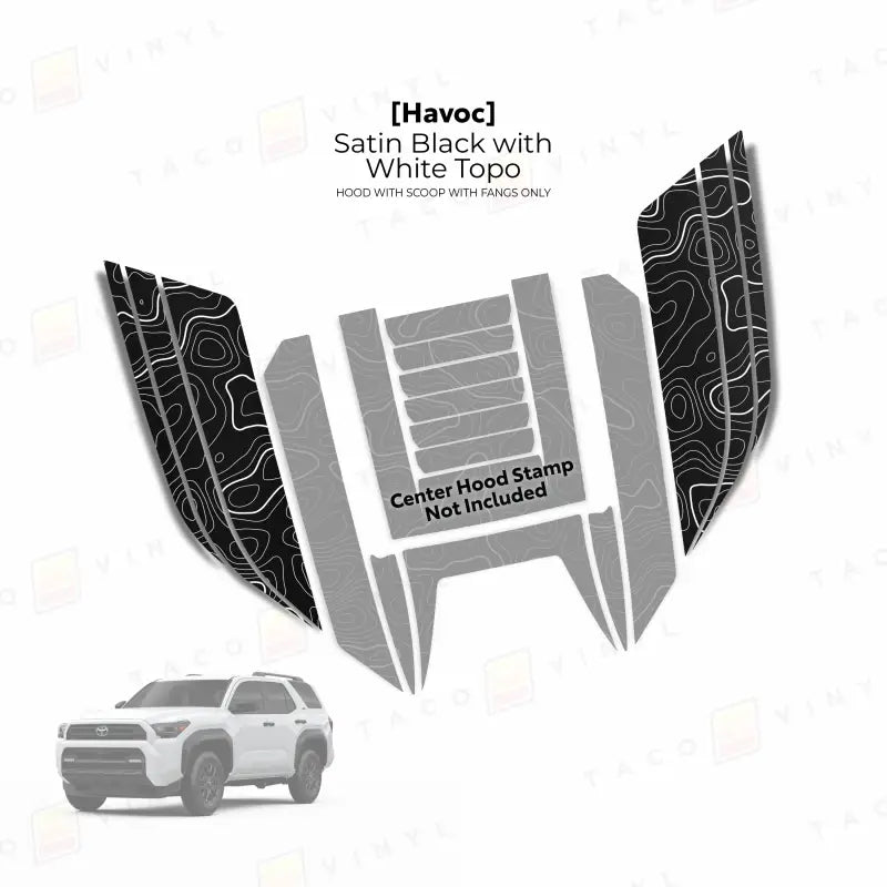 2025+ Havoc Hood Scoop Stamp (W/ Fangs only) For 4Runner