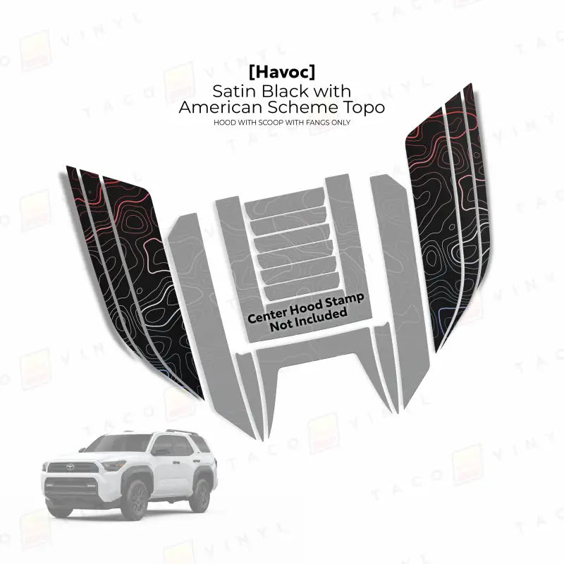2025+ Havoc Hood Scoop Stamp (W/ Fangs only) For 4Runner