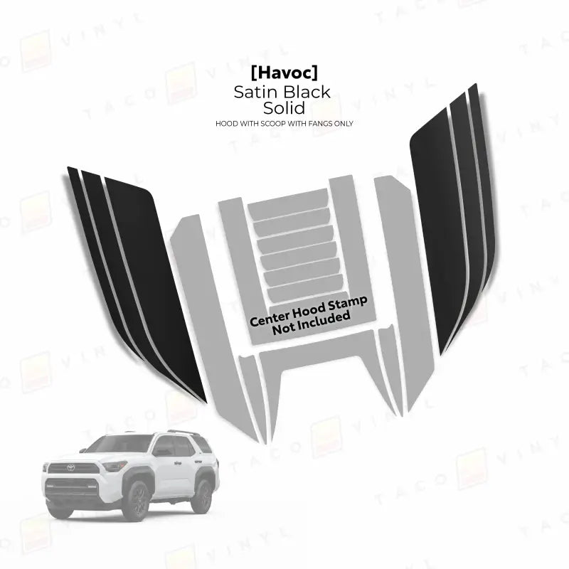 2025+ Havoc Hood Scoop Stamp (W/ Fangs only) For 4Runner