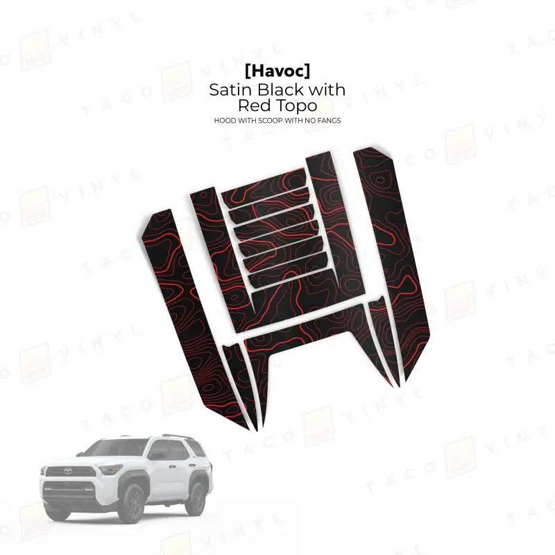 2025+ Havoc Hood Scoop Stamp (W/ No Fangs) For 4Runner